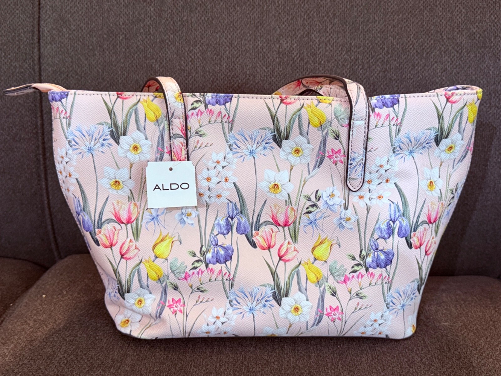 NWT ALDO Floral Tote Bag Pale Pink Shoulder Purse Botanical Garden Handbag New NWT ALDO Floral Tote Bag Pale Pink Shoulder Purse Botanical Garden Handbag New
