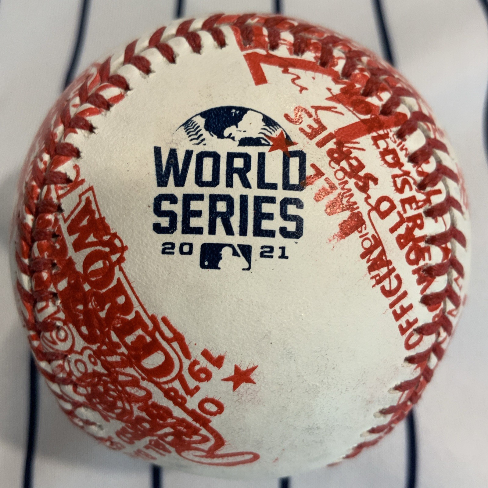 Rawlings Misprinted Overprinted Error ROMLB LOGO Baseball Ball 1978 80 81 21 WS