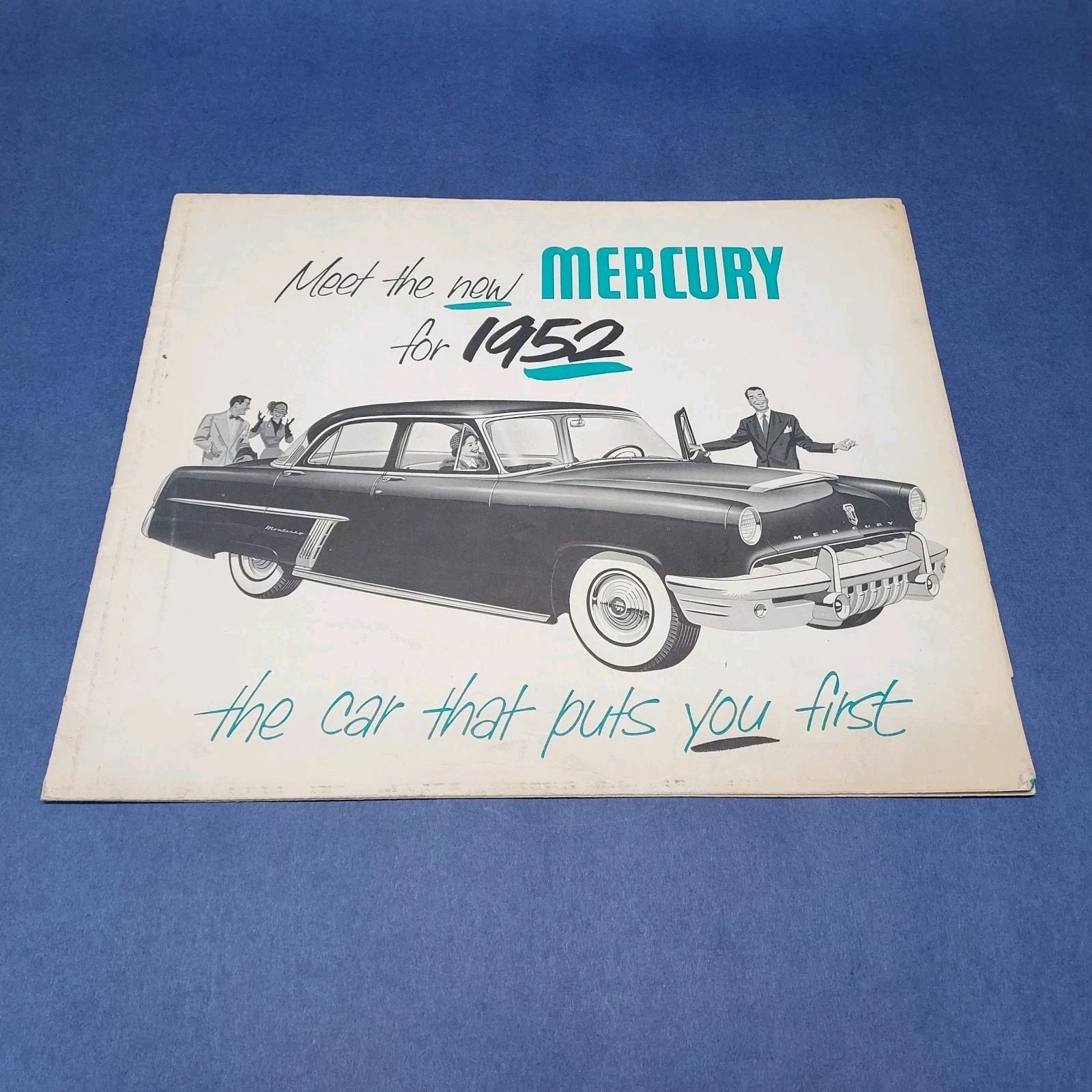 Vintage 1952 Mercury Car Auto Dealer Fold Out Brochure Flathead Vintage 1952 Mercury Car Auto Dealer Fold Out Brochure Flathead