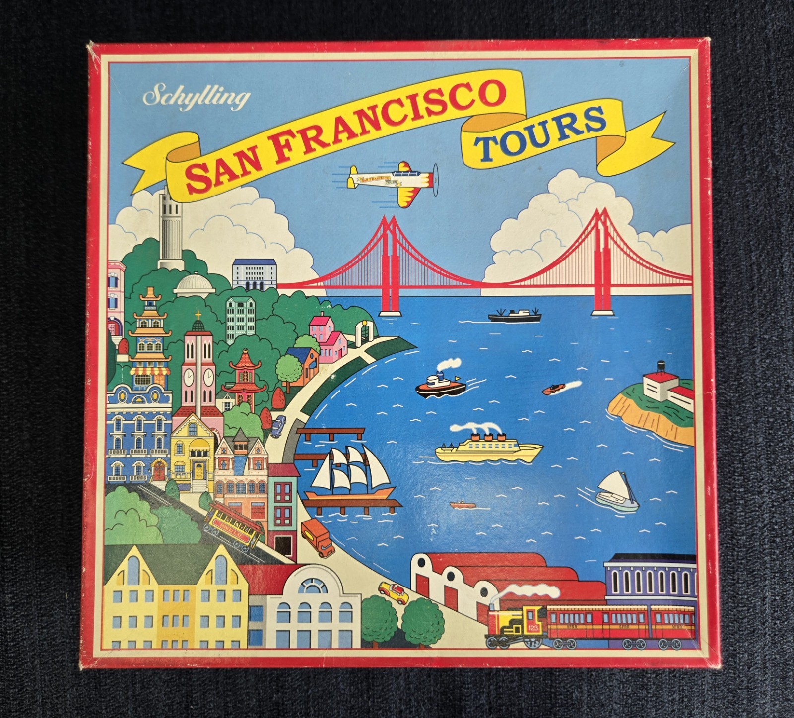 Vintage Schylling San Francisco Tours Tin Wind Up Toy Collector Series In Box Vintage Schylling San Francisco Tours Tin Wind Up Toy Collector Series In Box