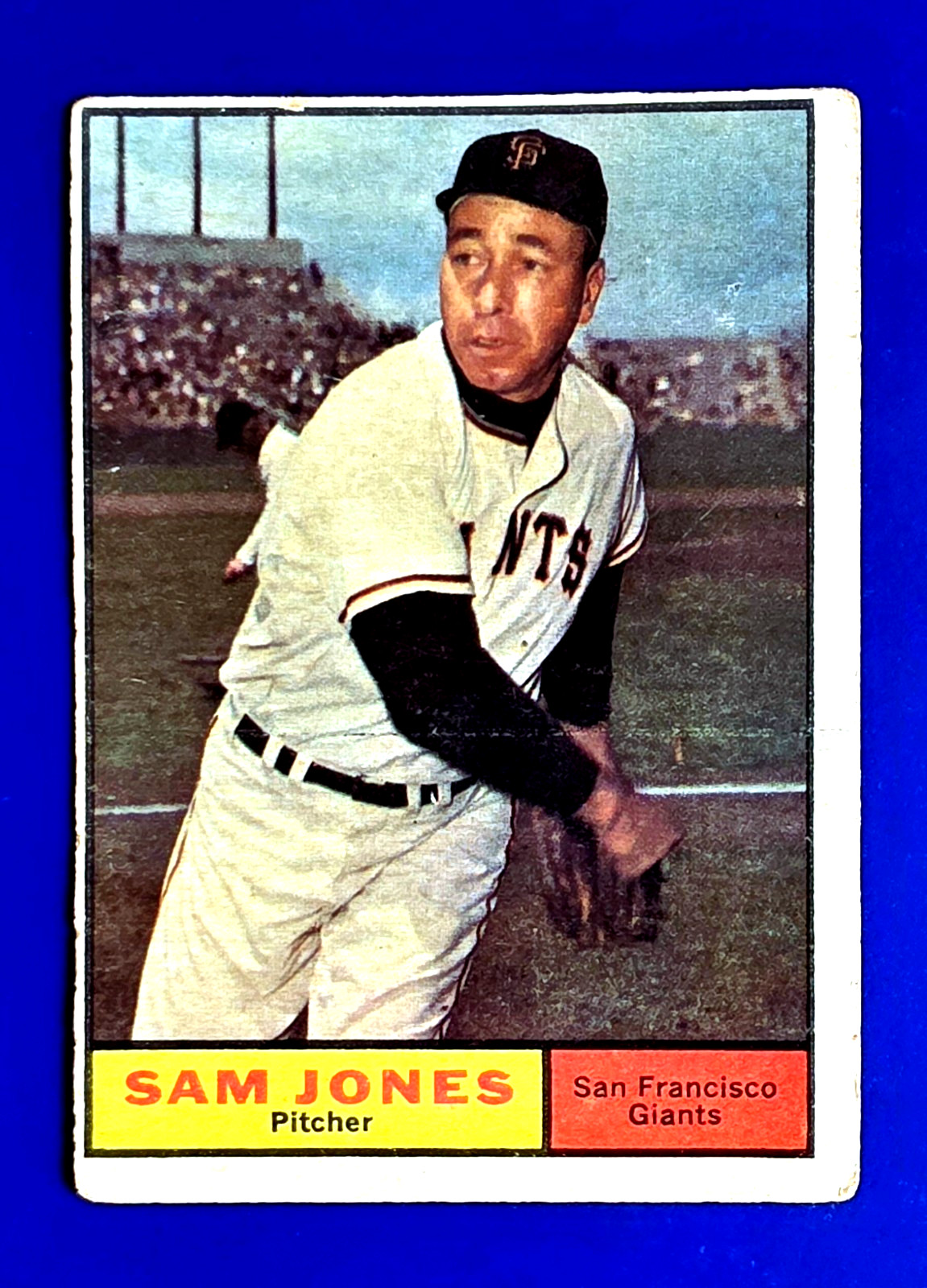 1961 Topps #555 Sam Jones HIGH NUMBER SHORT PRINT Ginats Star SP *GWCARDS* 1961 Topps #555 Sam Jones HIGH NUMBER SHORT PRINT Ginats Star SP *GWCARDS*