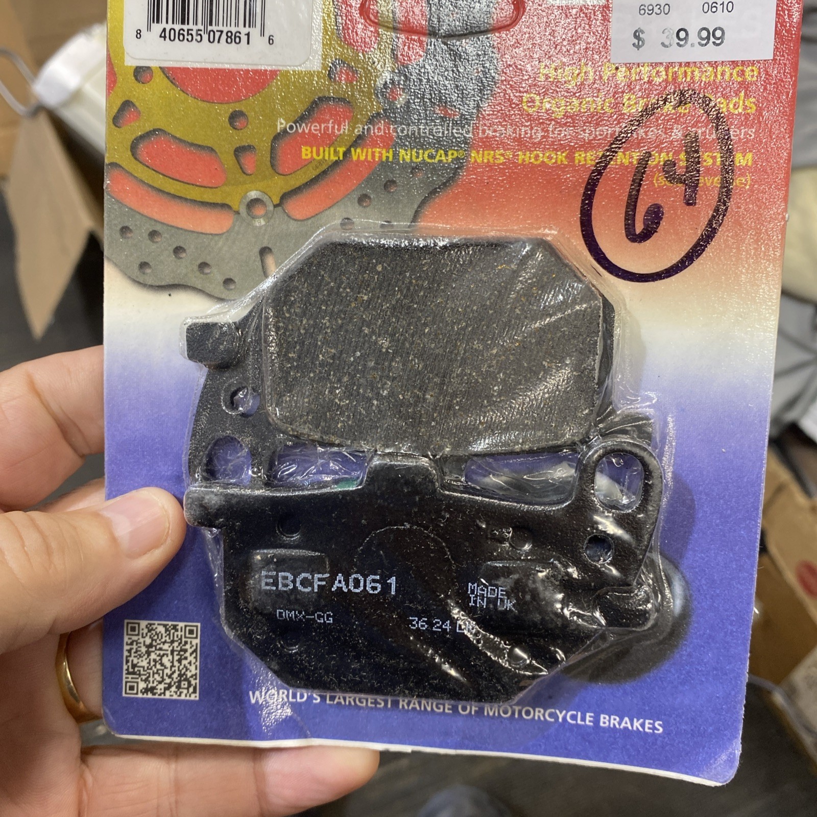 EBC Organic Front Brake Pads Yamaha XJ650 Maxim I, XS1100S Special Box4-64 EBC Organic Front Brake Pads Yamaha XJ650 Maxim I, XS1100S Special Box4-64
