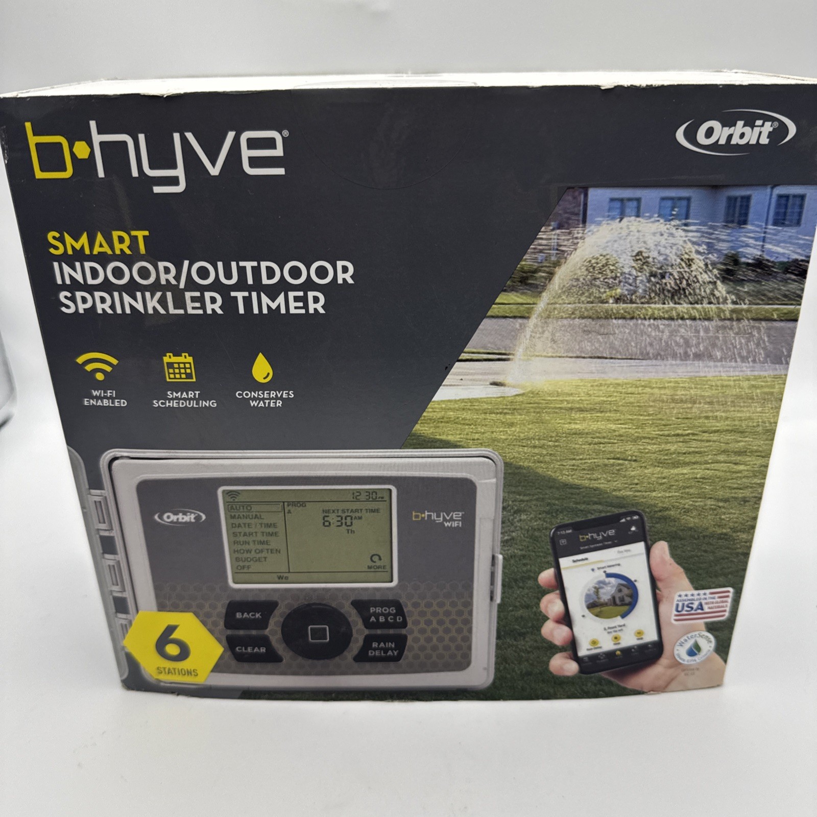 Orbit 57946 B-hyve Indoor/outdoor 6 Station WiFi Sprinkler Controller NEW Sealed Orbit 57946 B-hyve Indoor/outdoor 6 Station WiFi Sprinkler Controller NEW Sealed