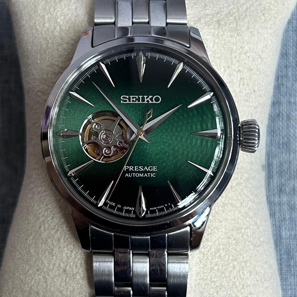 Seiko Presage Cocktail Time 'Grasshopper' Open Heart Automatic Watch SSA441J1