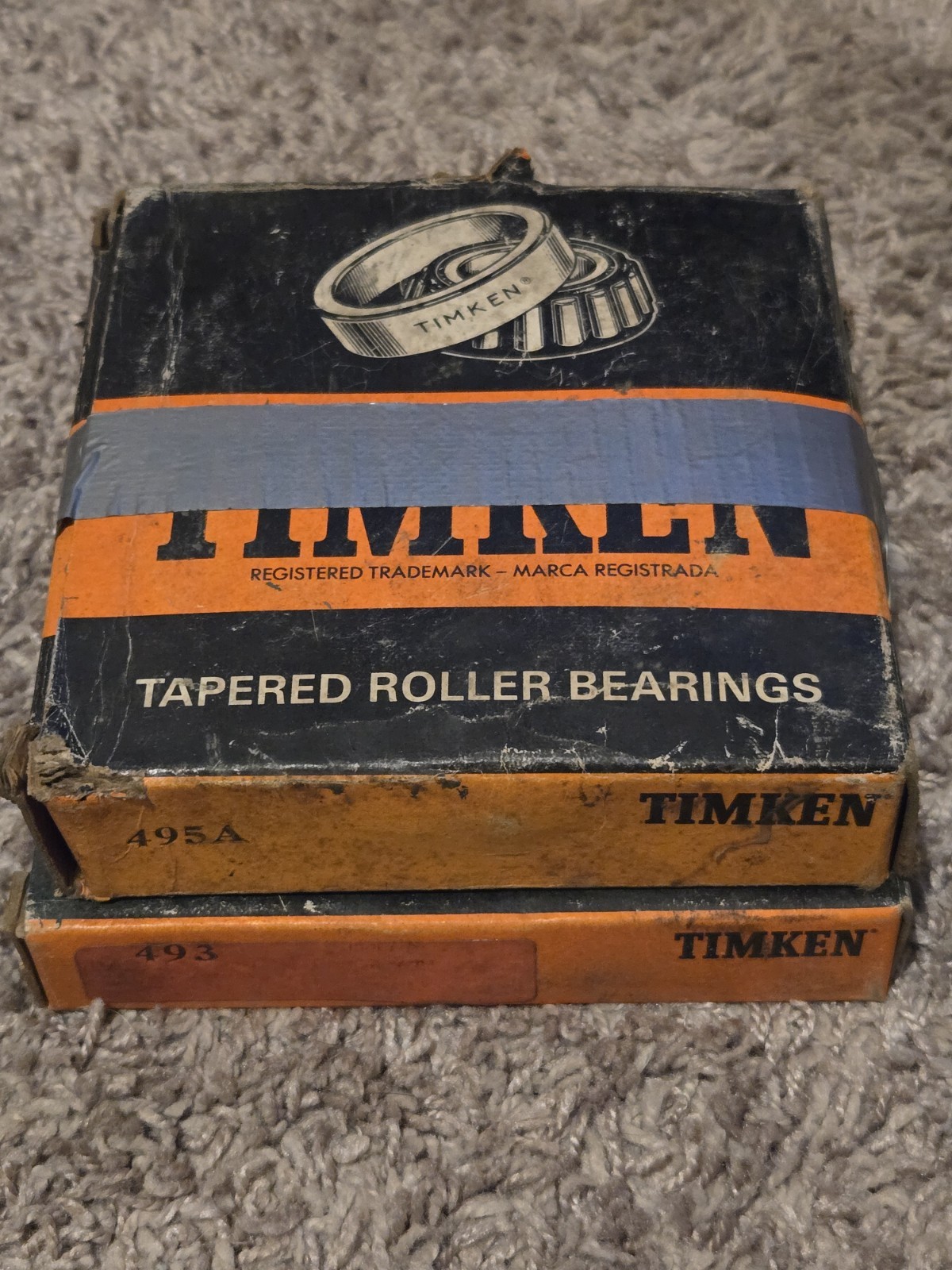 Timken 495A 493 Tapered Roller Bearing Cup Cone Set NOS Genuine