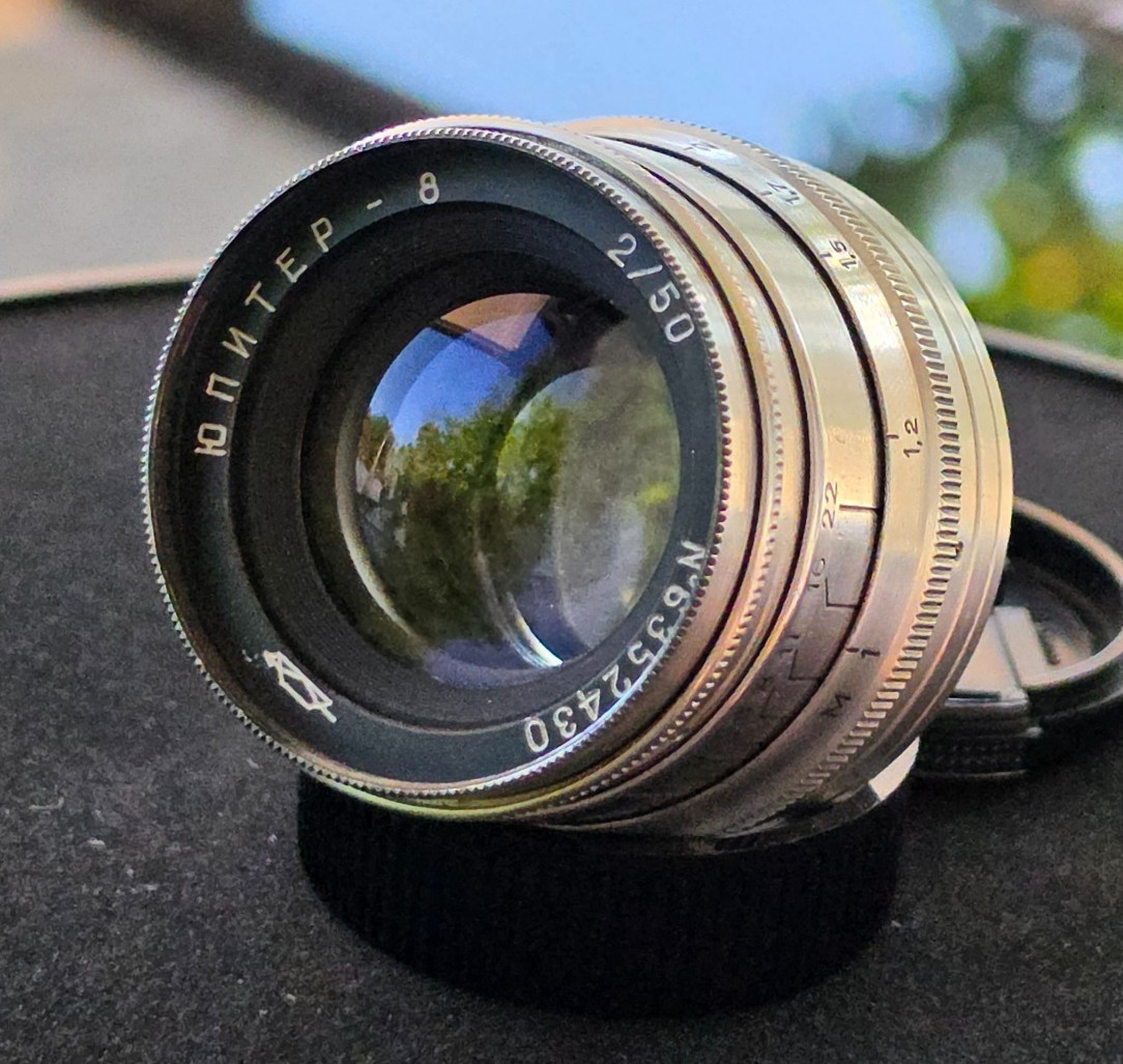 Jupiter-8 50mm f2 Soviet Silver Lens M39 LTM KMZ USSR Vintage Portrait Sonnar Jupiter-8 50mm f2 Soviet Silver Lens M39 LTM KMZ USSR Vintage Portrait Sonnar