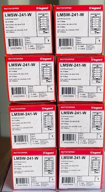 Wattstopper LMSW-241-W - Brand New (Lot of 8) Wattstopper LMSW-241-W - Brand New (Lot of 8)