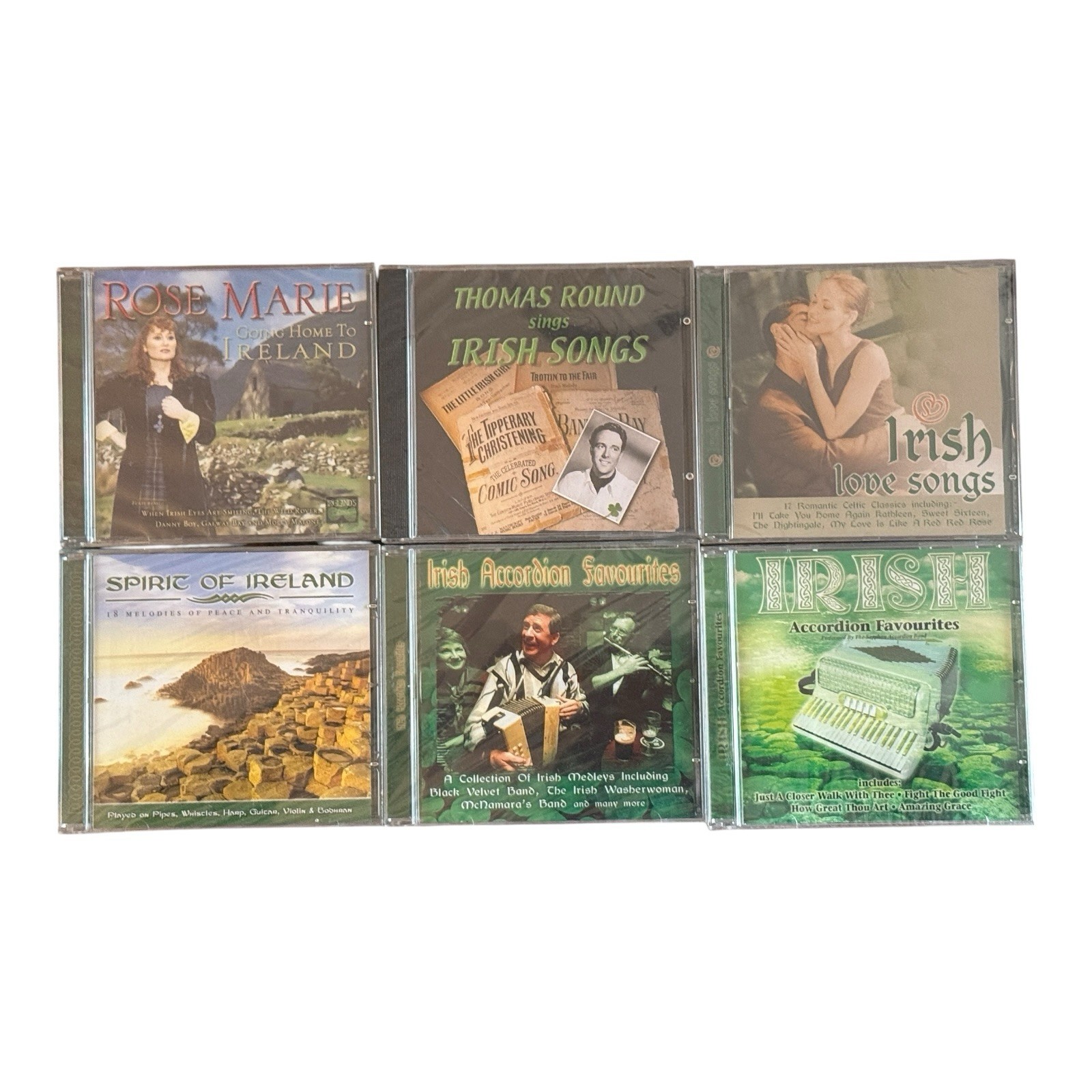 Irish Music CD Bundle x6 Sealed Rose Marie Thomas Round Love Songs Celtic