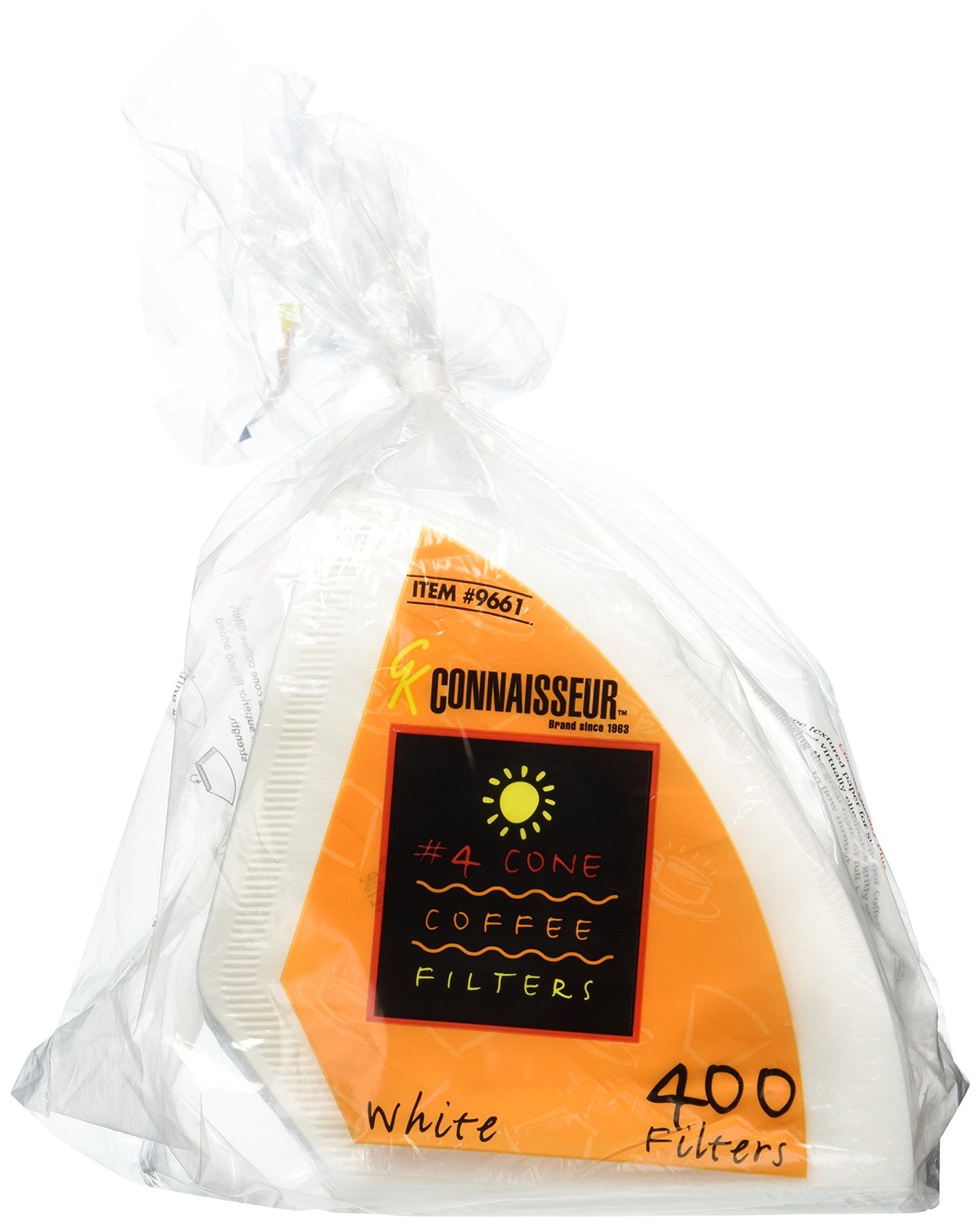 Rockline Industries #4 Cone Coffee Filters - Oxygen Cleansed- 400 White Rockline Industries #4 Cone Coffee Filters - Oxygen Cleansed- 400 White