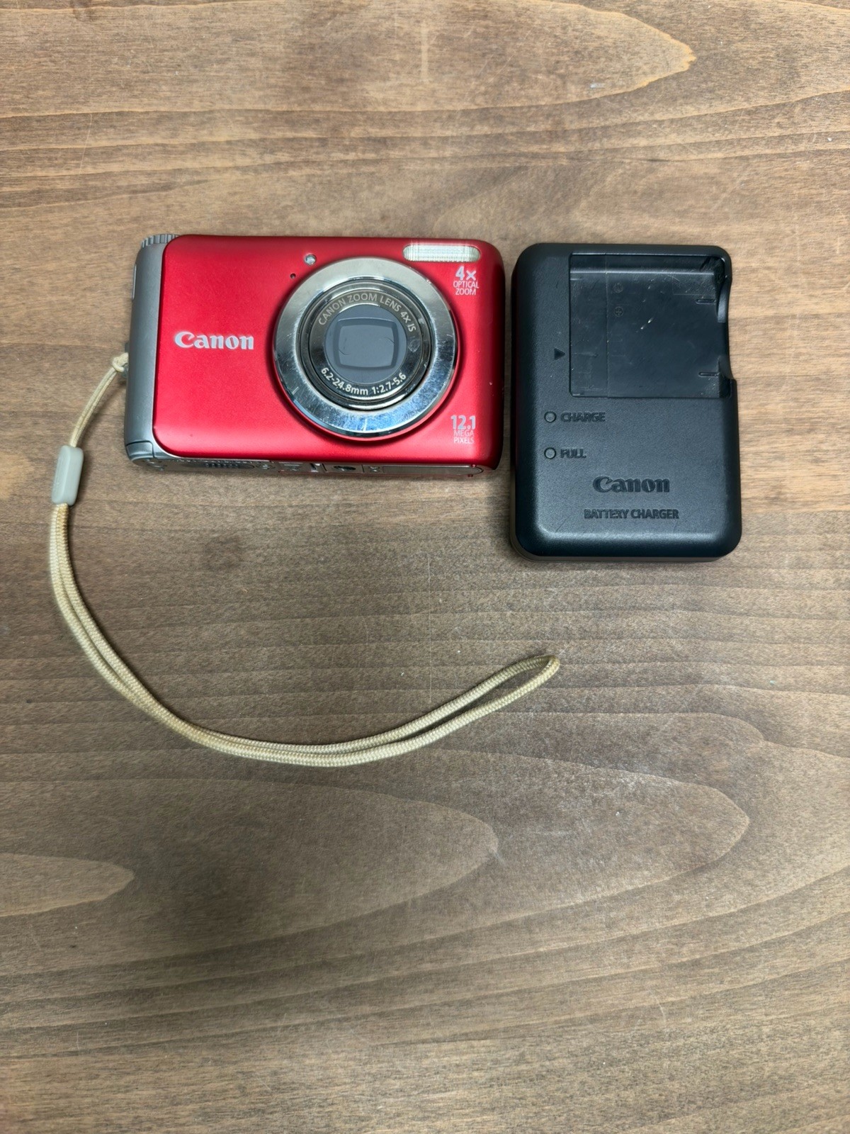 Canon PowerShot A3100 IS Red Digital Camera 12.1MP 4x Zoom No Battery Canon PowerShot A3100 IS Red Digital Camera 12.1MP 4x Zoom No Battery
