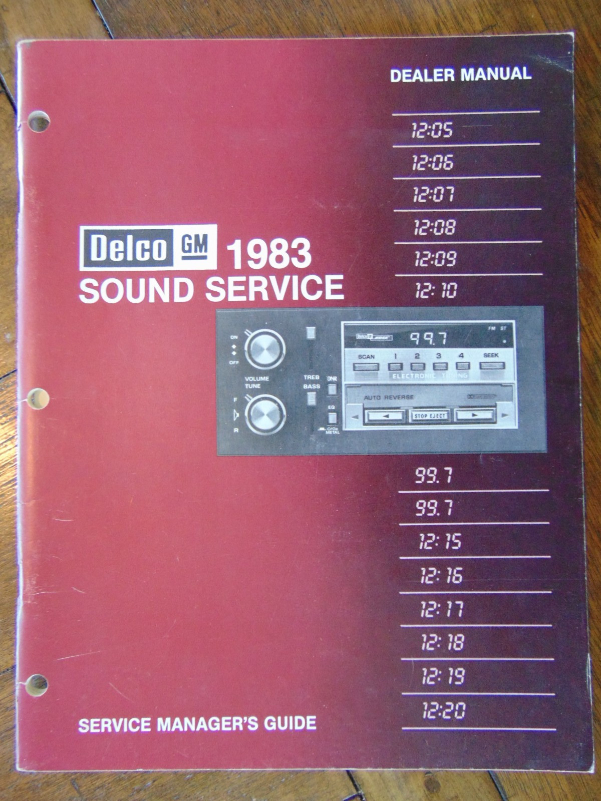 Original 1983 GM Delco Sound Service Dealer Manual Original 1983 GM Delco Sound Service Dealer Manual