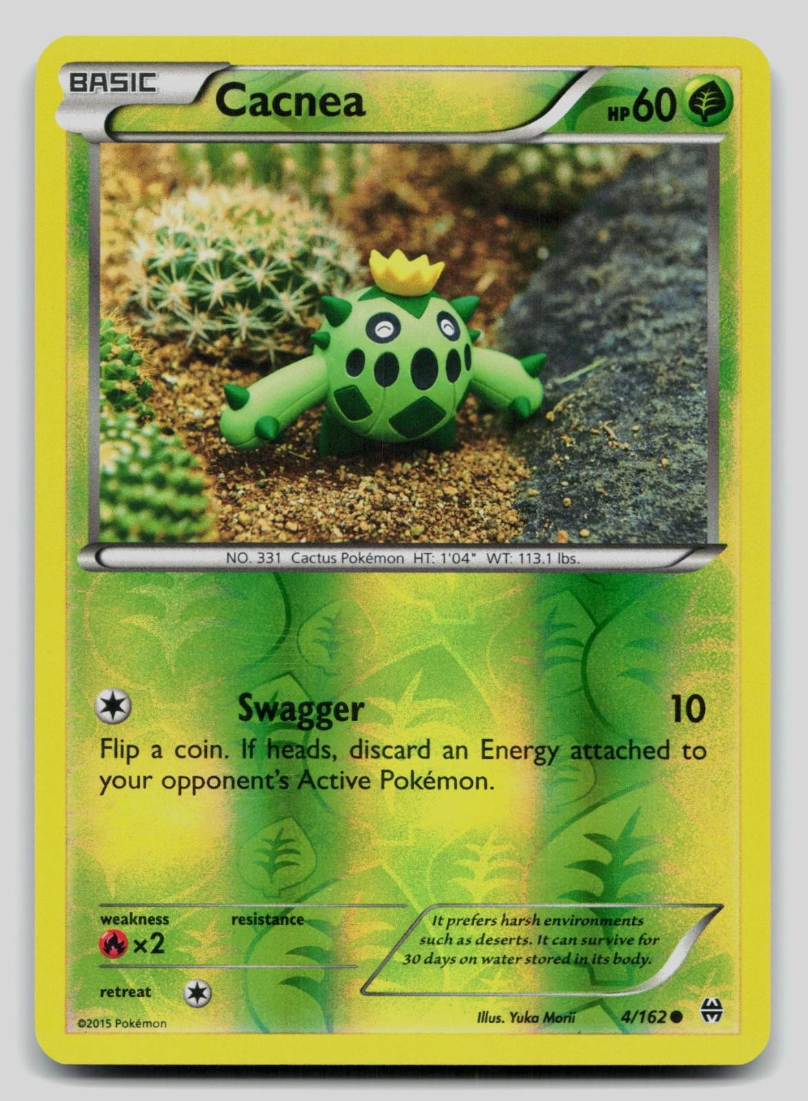 Cacnea 4/162 Common BREAKthrough Pokemon Reverse Holo Lightly Played Cacnea 4/162 Common BREAKthrough Pokemon Reverse Holo Lightly Played