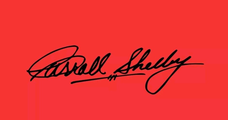F.O.R.D Carroll Shelby Glovebox Signature Custom Vinyl Sticker GT350 GT500 Cobra