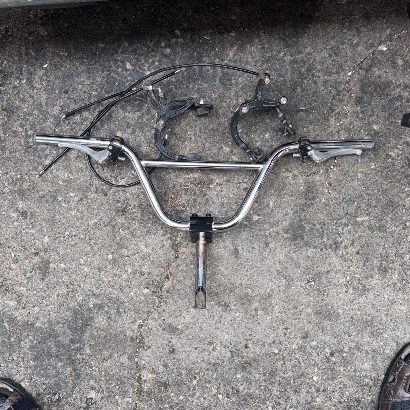 Vintage Redline BMX Handlebar Old School BMX Bar 1990s Neck Brakes Vintage Redline BMX Handlebar Old School BMX Bar 1990s Neck Brakes