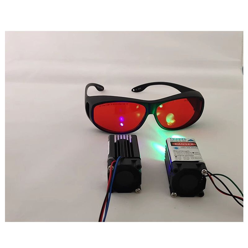 OD5+ 190nm-540nm Laser Safety Glasses 405nm 450nm 488nm 532nm Protective Googles