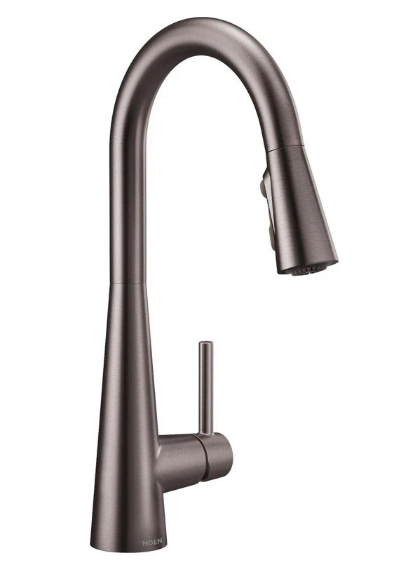 Moen Sleek 7864BLS Pull Down Kitchen Faucet Black Stainless Steel Moen Sleek 7864BLS Pull Down Kitchen Faucet Black Stainless Steel