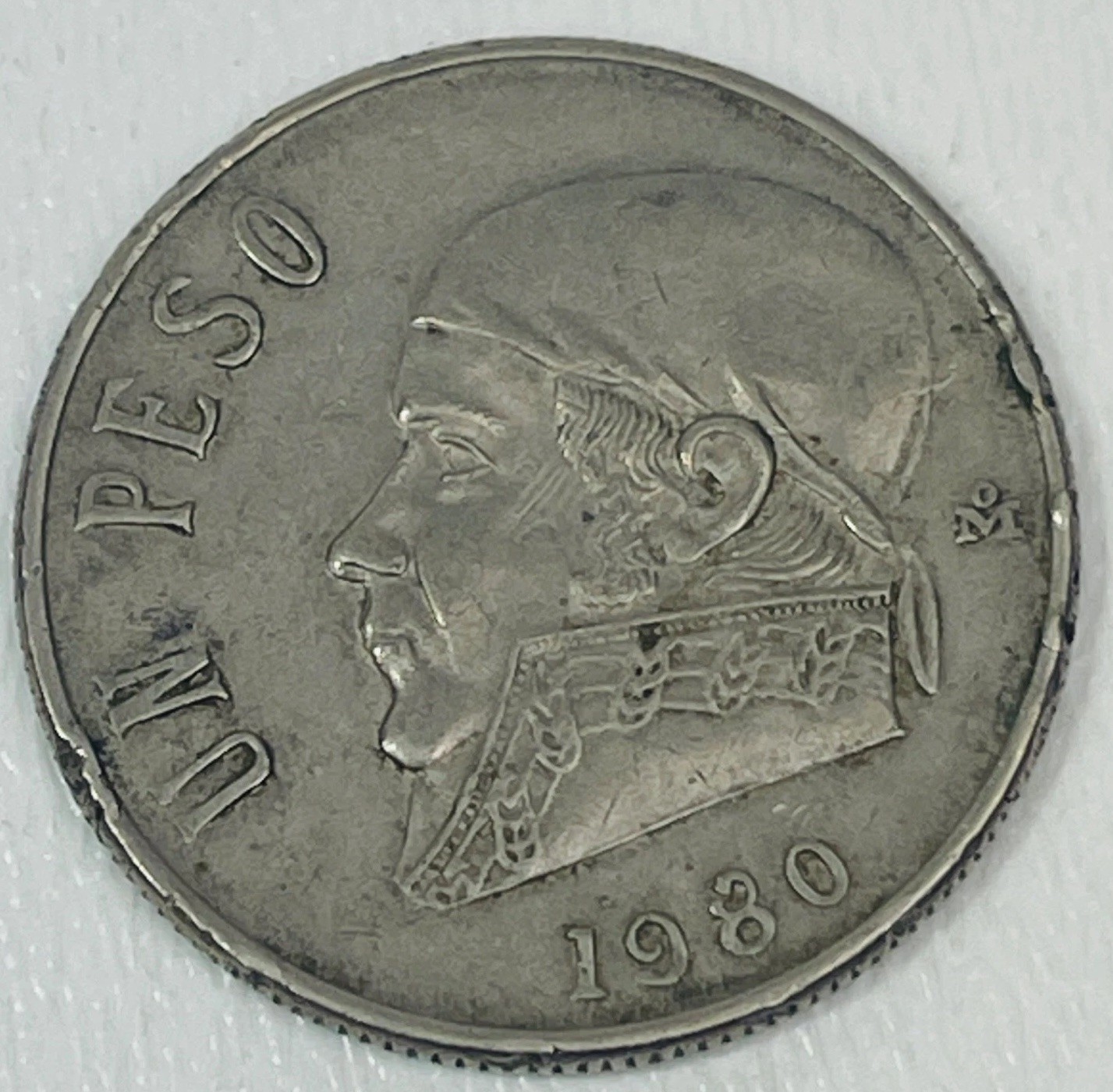 Mexico 1980 Un 1 Peso Jose Maria Morelos Eagle National Emblem Mexico 1980 Un 1 Peso Jose Maria Morelos Eagle National Emblem