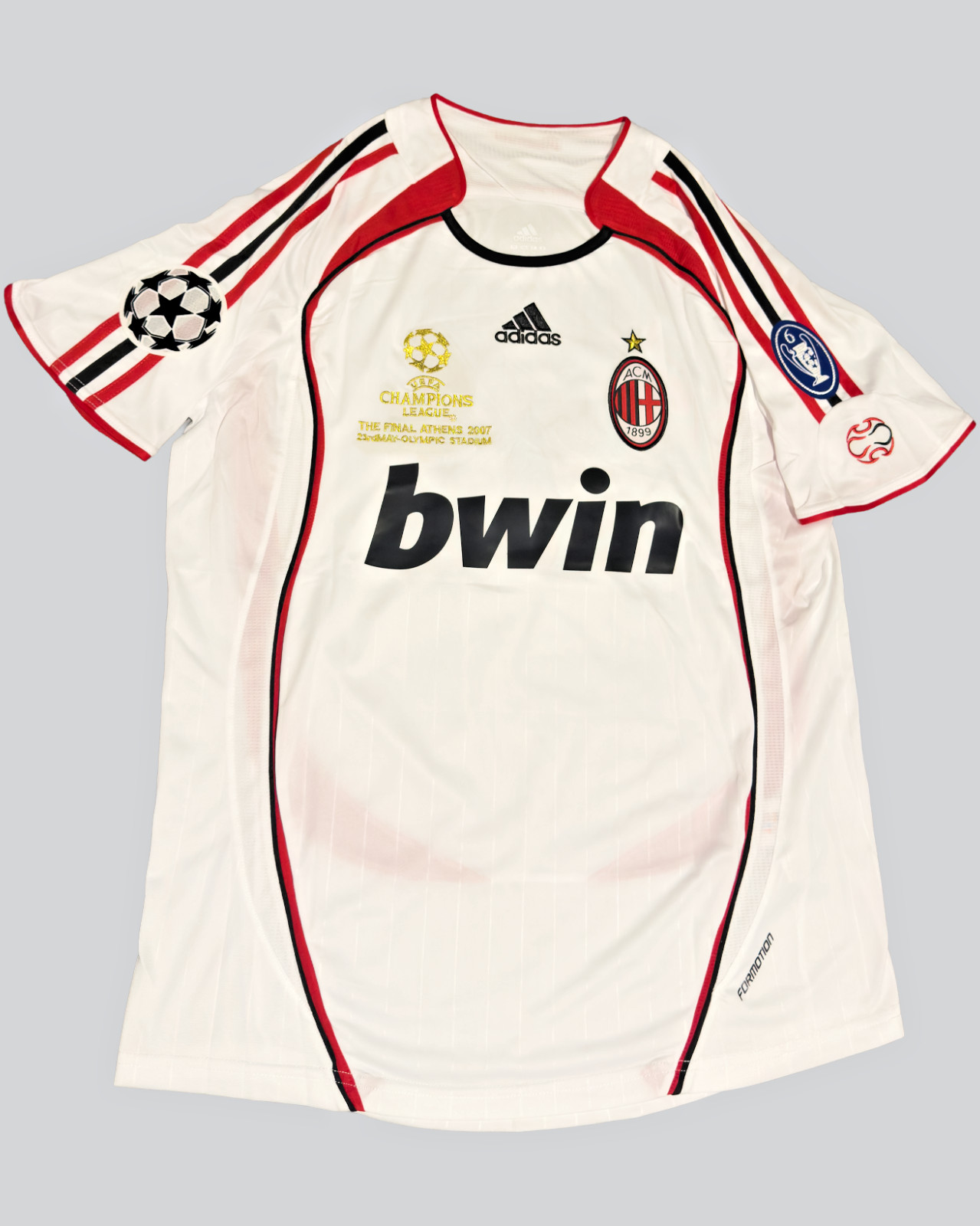 Andrea Pirlo Signed AC Milan 2007 UCL Final Away Jersey Beckett Witnessed Andrea Pirlo Signed AC Milan 2007 UCL Final Away Jersey Beckett Witnessed