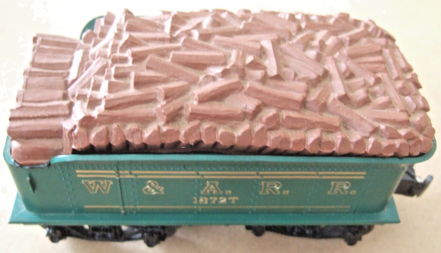 LIONEL O GAUGE 1872T POST-WAR W & A. R. R.  ORIG  GENERAL LOCOMOTIVE WOOD TENDER