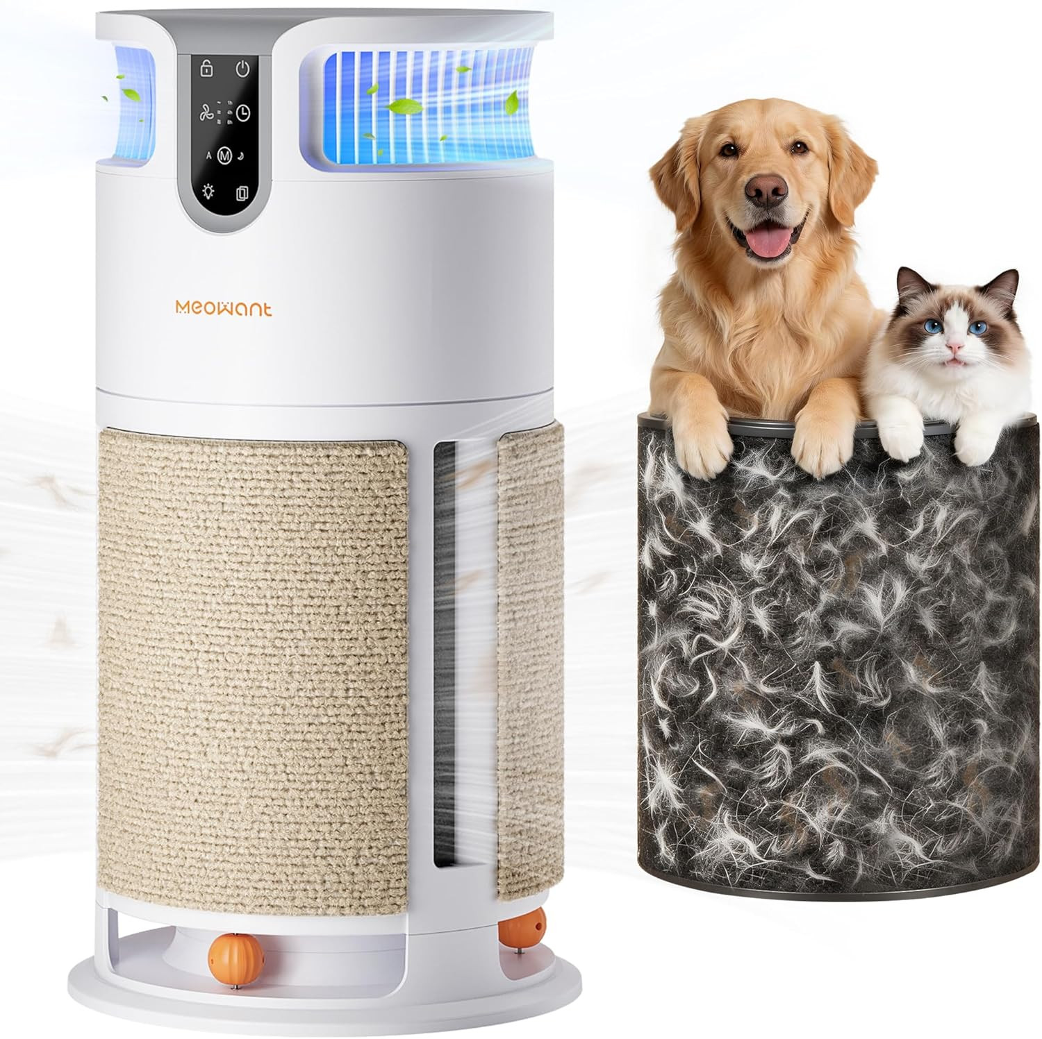 Pet Air Purifier for Home Large Room up to 3900 Ft², U-Shape 360° Air Intake, H1 Pet Air Purifier for Home Large Room up to 3900 Ft², U-Shape 360° Air Intake, H1