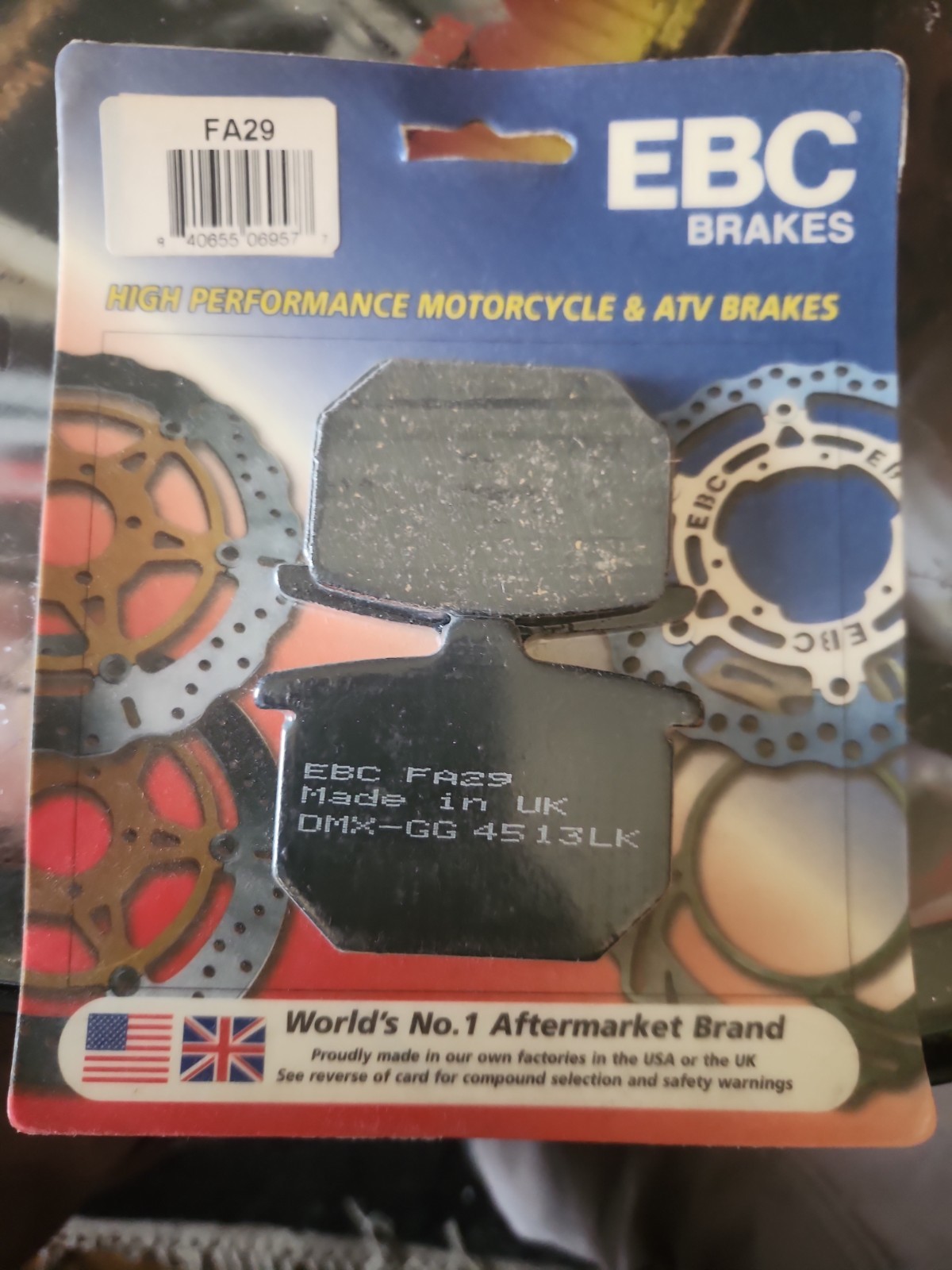 EBC Organic Brake Pad and Shoes For Honda CX500 1978-1979 Front/Rear FA29 EBC Organic Brake Pad and Shoes For Honda CX500 1978-1979 Front/Rear FA29