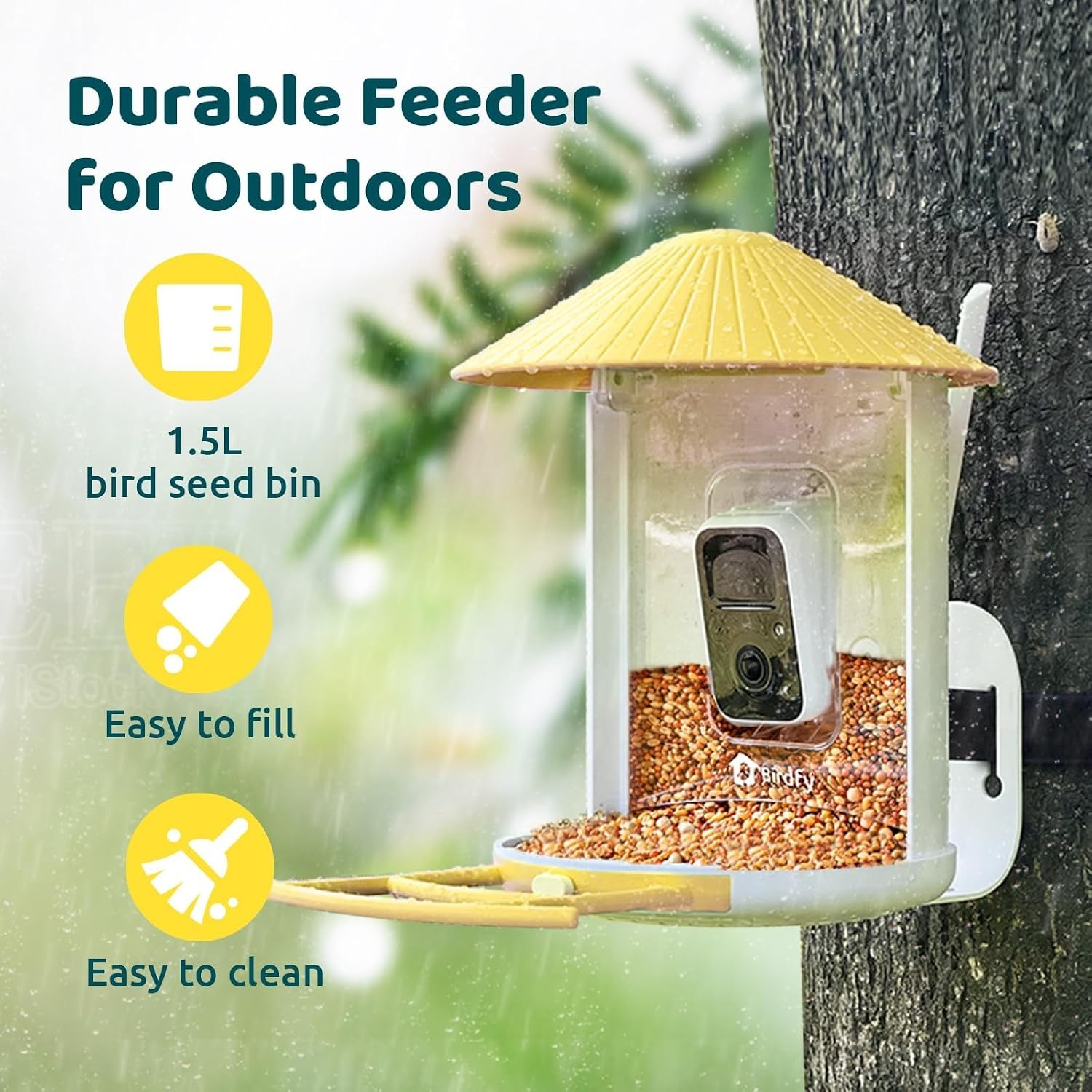 NETVUE Birdfy AI Smart Bird Feeder Camera Solar Powered, AI Auto Capture Bird NETVUE Birdfy AI Smart Bird Feeder Camera Solar Powered, AI Auto Capture Bird