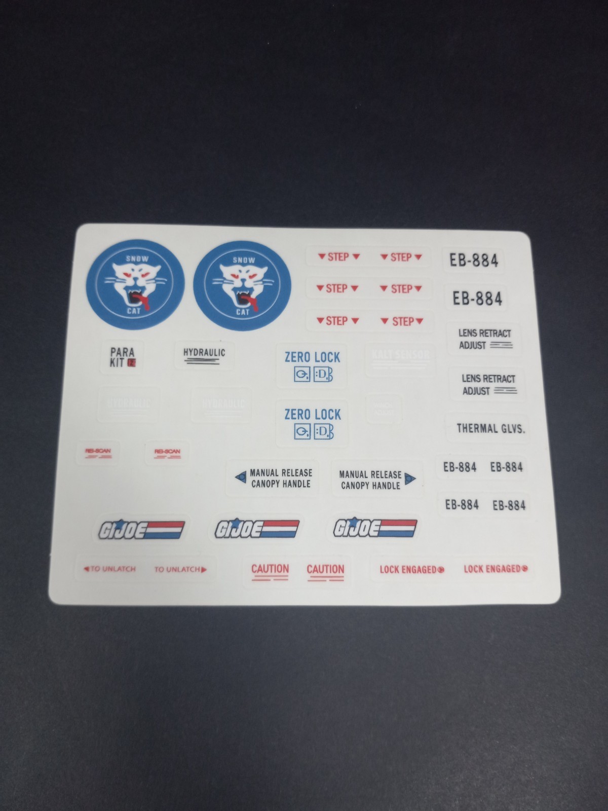 Gi Joe / Cobra Sticker Sheets NEW   multi listing, buy more&save, 