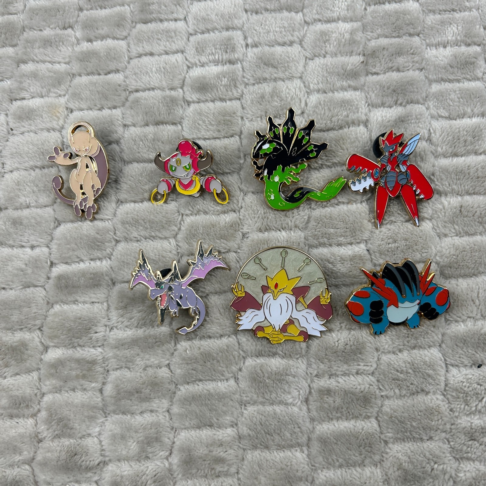 Nintendo Pokémon TCG Collectors Pin Lot of 7 Mewtwo Hoopa Scizor Alakazam Nintendo Pokémon TCG Collectors Pin Lot of 7 Mewtwo Hoopa Scizor Alakazam
