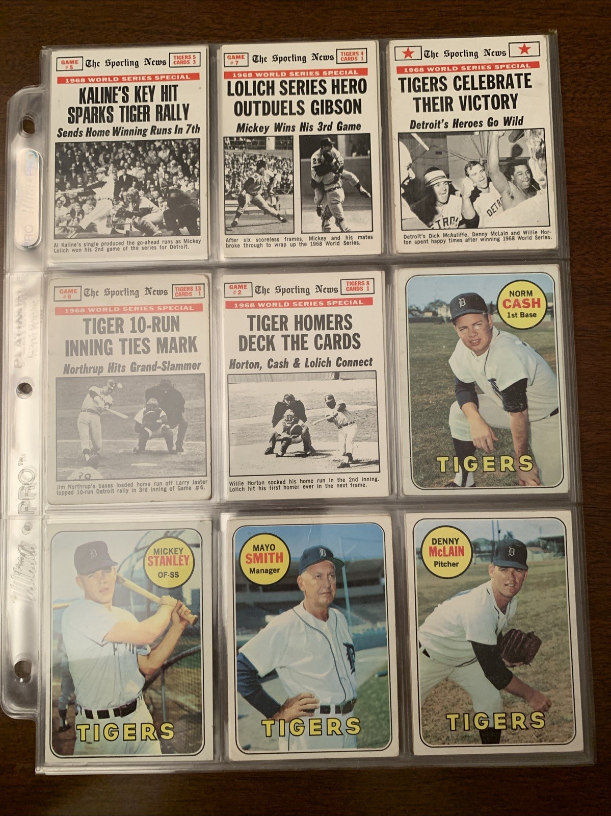 1969–70 Topps MLB Baseball DET TIGERS Star CARDS(34)/Cash/Kaline/Mclain/W SERIES 1969–70 Topps MLB Baseball DET TIGERS Star CARDS(34)/Cash/Kaline/Mclain/W SERIES