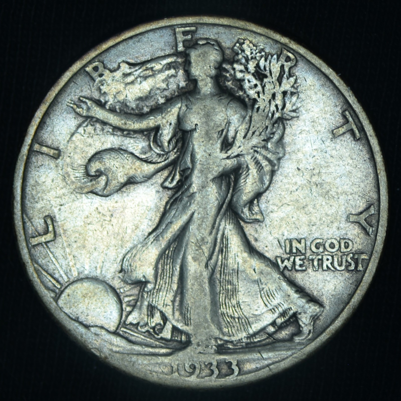 1933-S 50C Walking Liberty Half Dollar VF ~ 26506 1933-S 50C Walking Liberty Half Dollar VF ~ 26506
