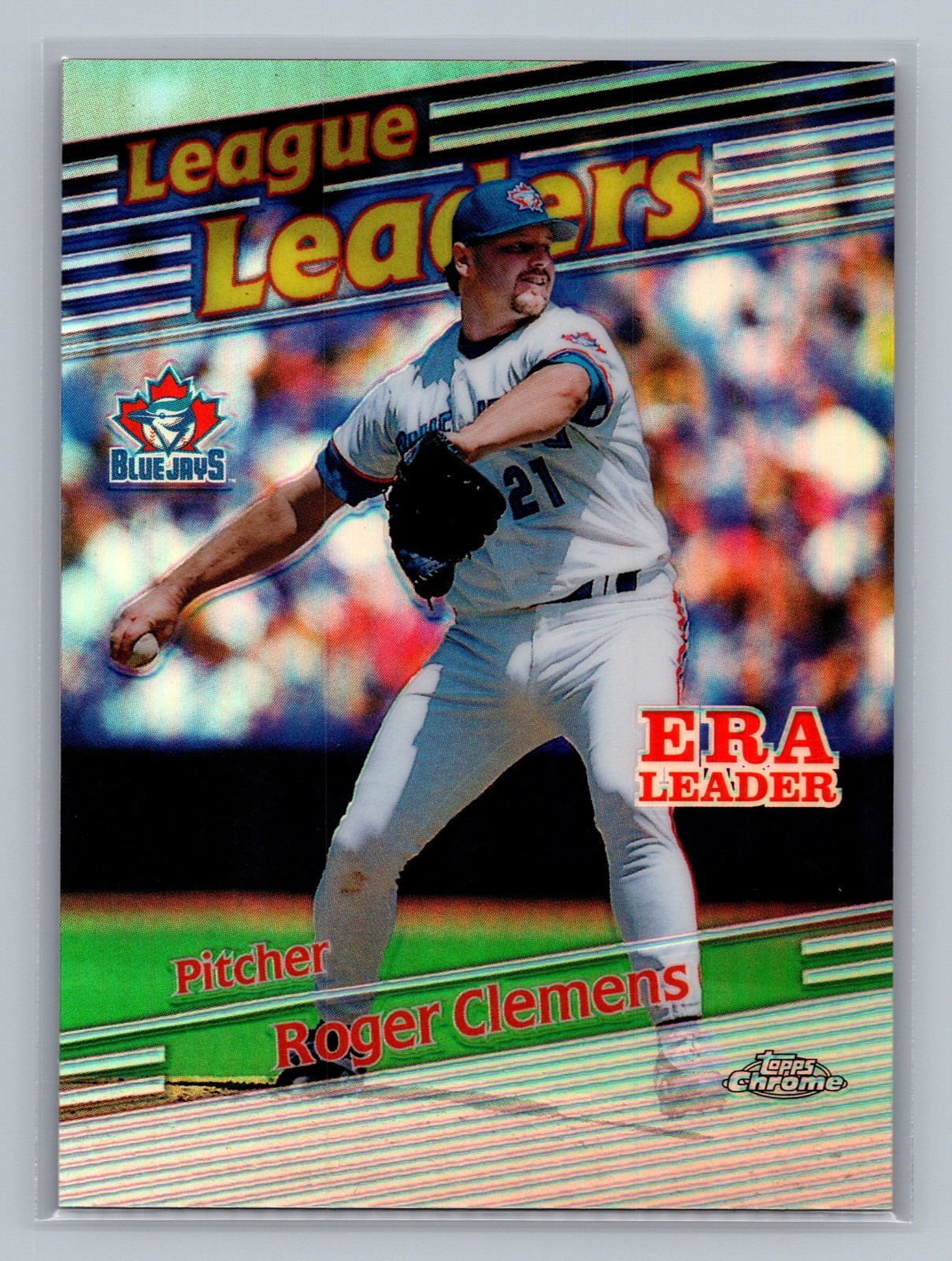 1999 Topps Chrome - League Leaders Roger Clemens #232 Refractor - NM-MT