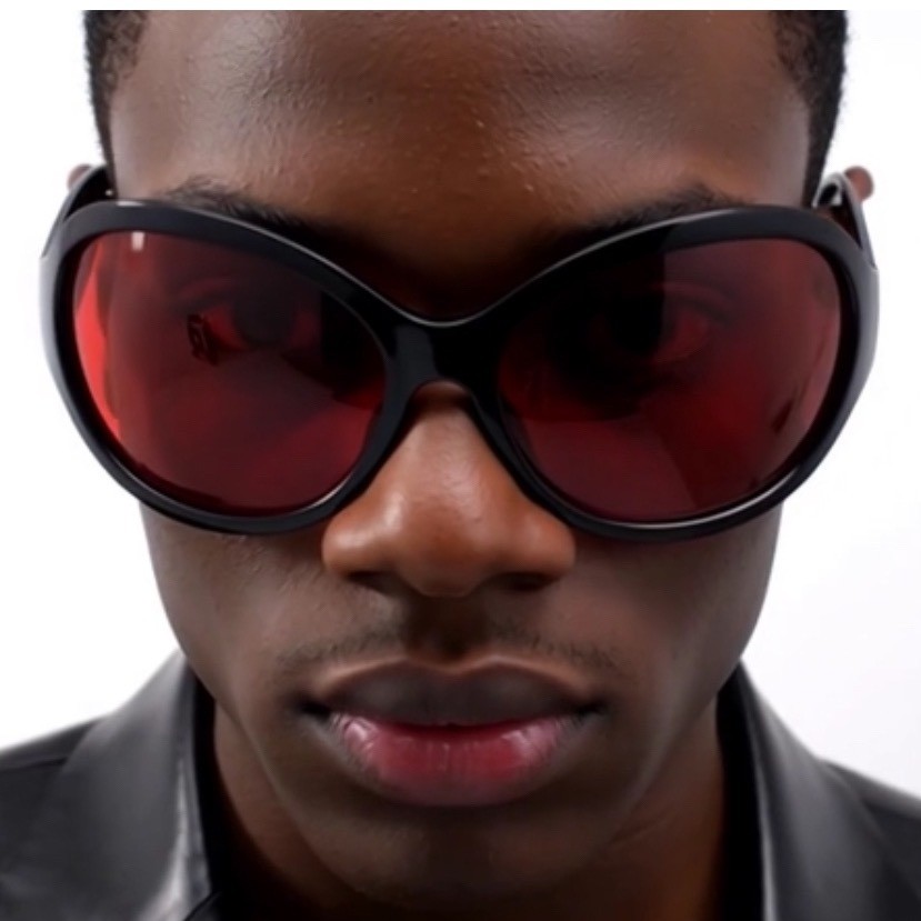 Oversized Exaggerated Retro Modern Shield Raver SUNGLASSES Large Big Black Frame