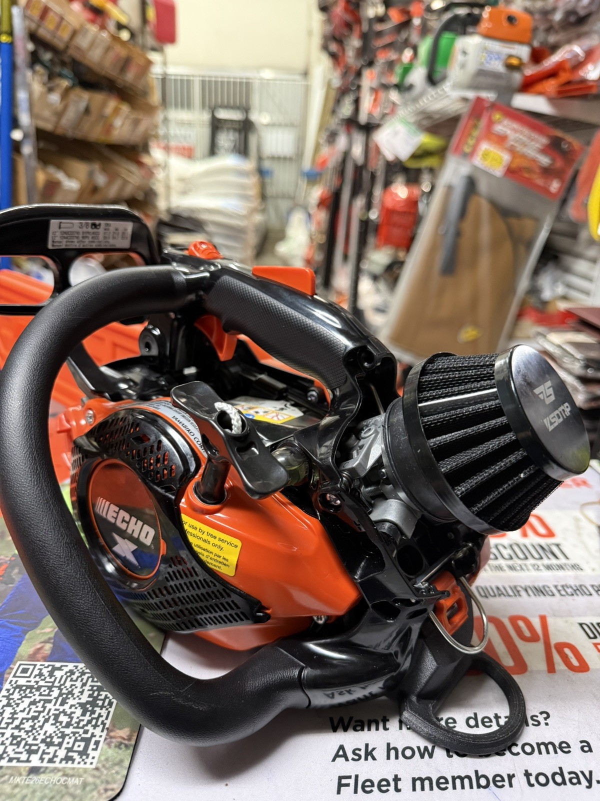 Custom V-stack Adapter And Foam Filter Upgrade For Echo 2511 Chainsaw
