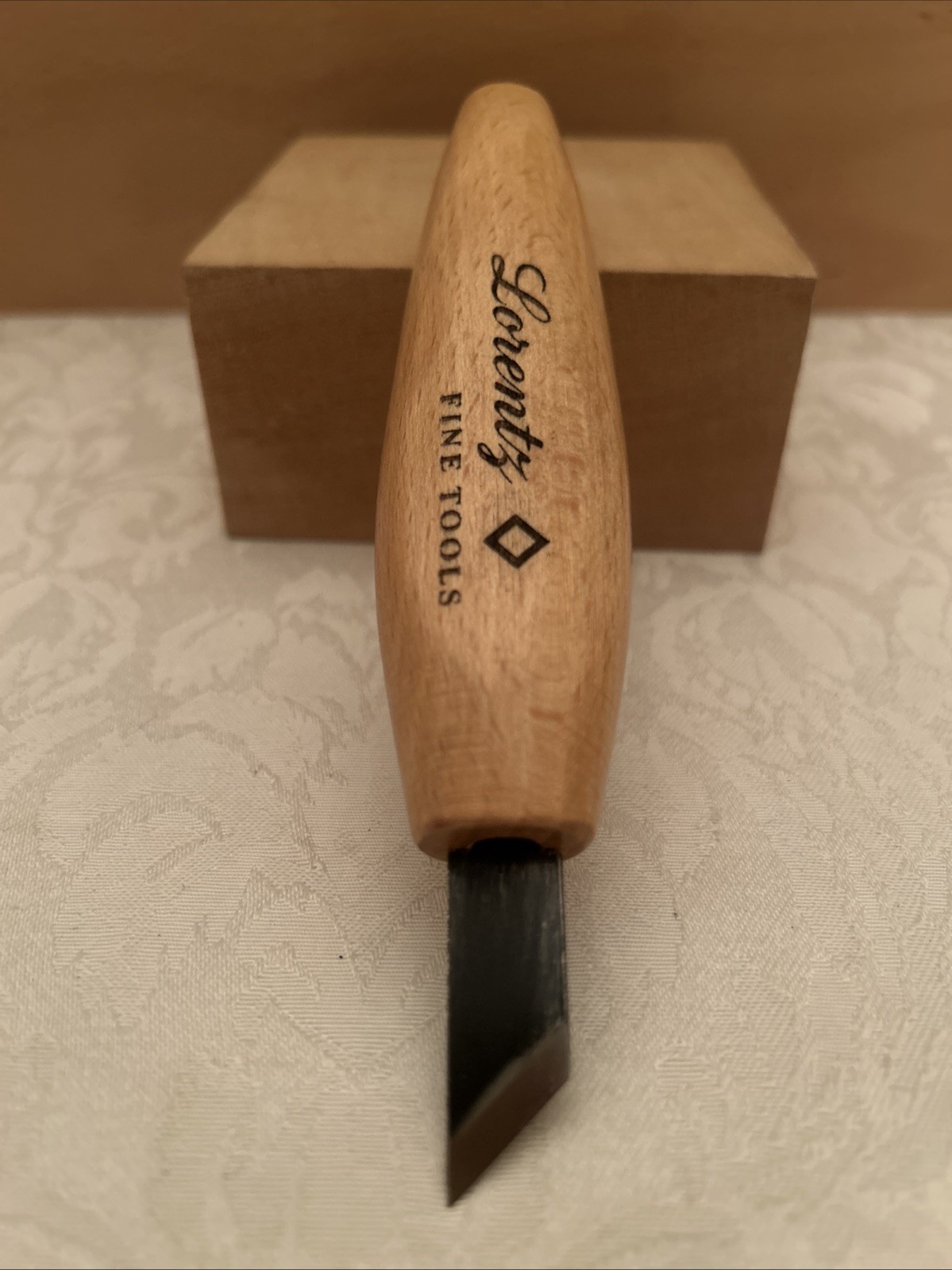 Flexcut Style Skew Fixed Knife High Carbon Steel Carving Blade Beech Wood Handle