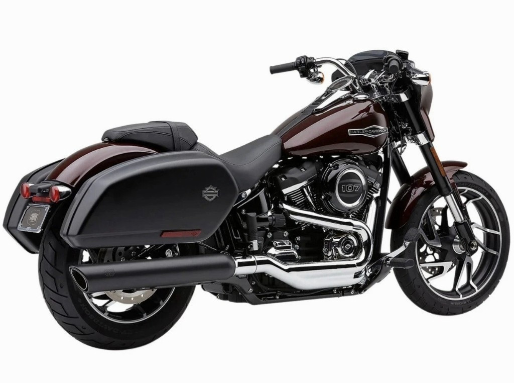 Cobra 6520B 909 Twins Slip-On Exhaust Muffler Black 18-21 Harley Sport Glide Cobra 6520B 909 Twins Slip-On Exhaust Muffler Black 18-21 Harley Sport Glide