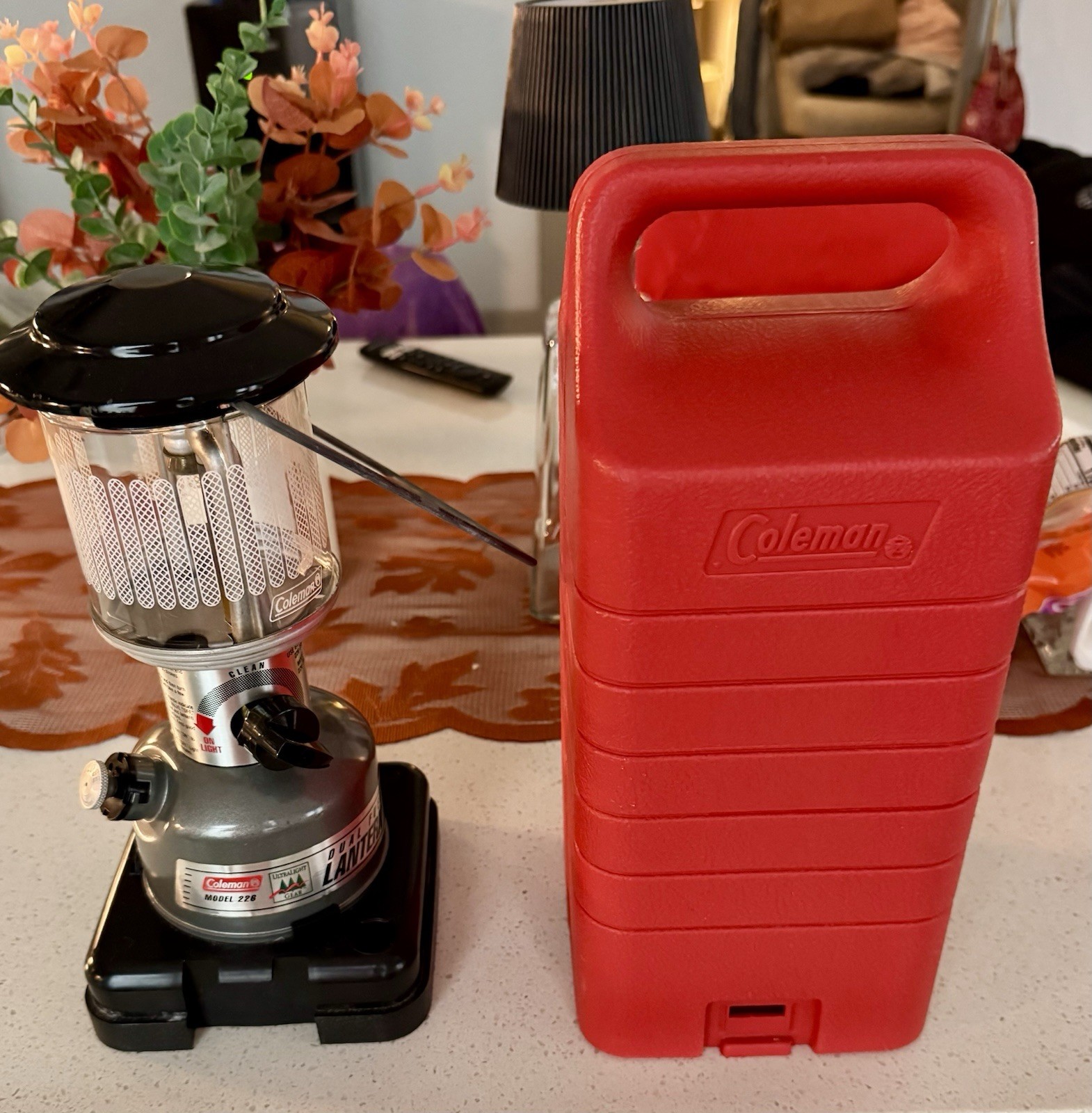 Coleman Model 226 Dual Fuel with Red Case Coleman Model 226 Dual Fuel with Red Case