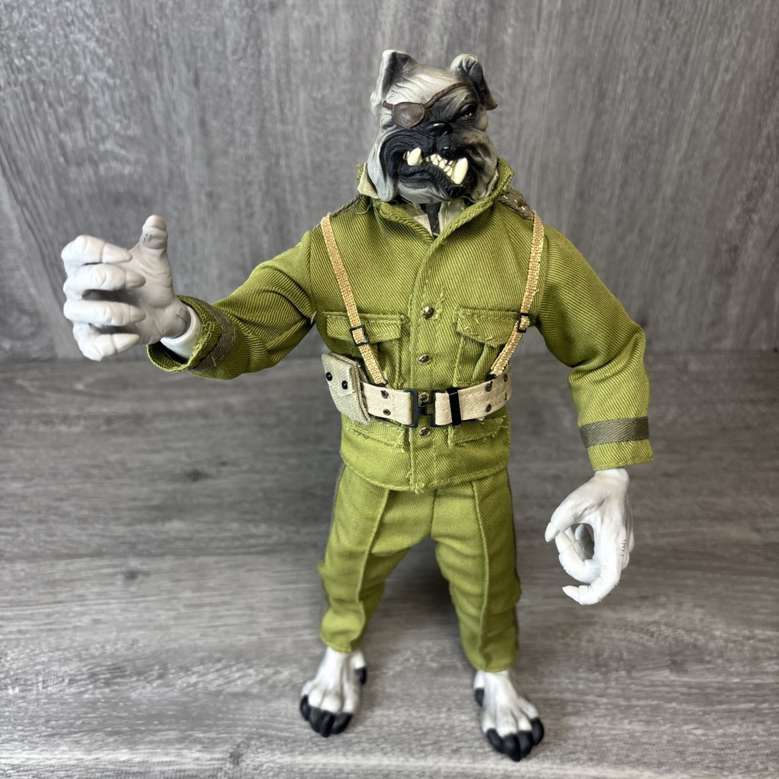 2006 Lanard K9 Corps 12 Inch Action Figure General Taurus Dog Bulldog Rare 2006 Lanard K9 Corps 12 Inch Action Figure General Taurus Dog Bulldog Rare