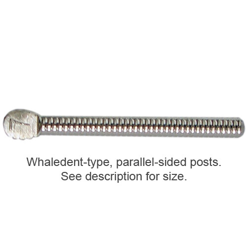 Johnson-Promident #4.5 Whaledent-Type Parallel-Sided Titanium posts, 25/pk