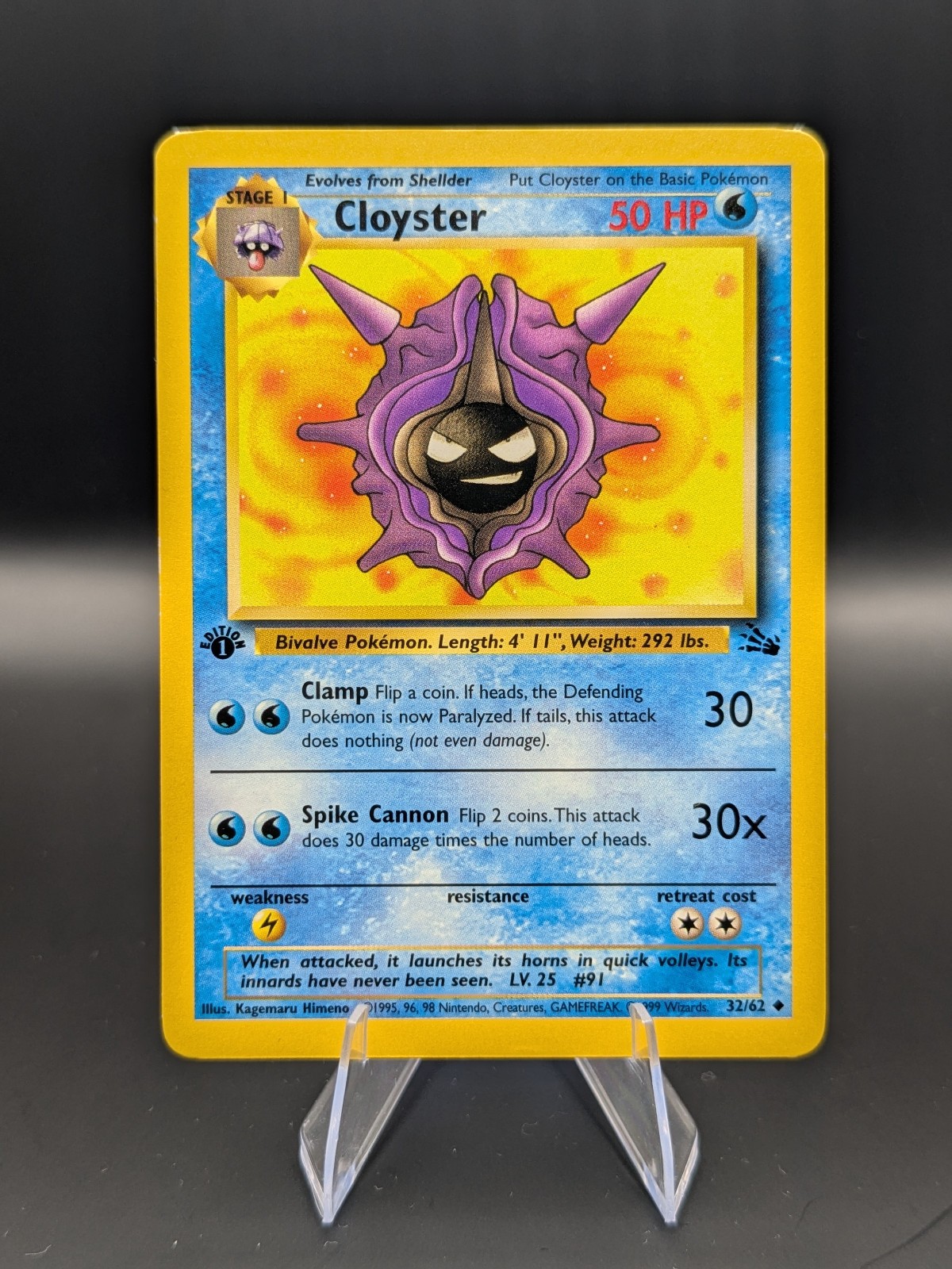 Cloyster 32/62 Fossil Regular MP Cloyster 32/62 Fossil Regular MP