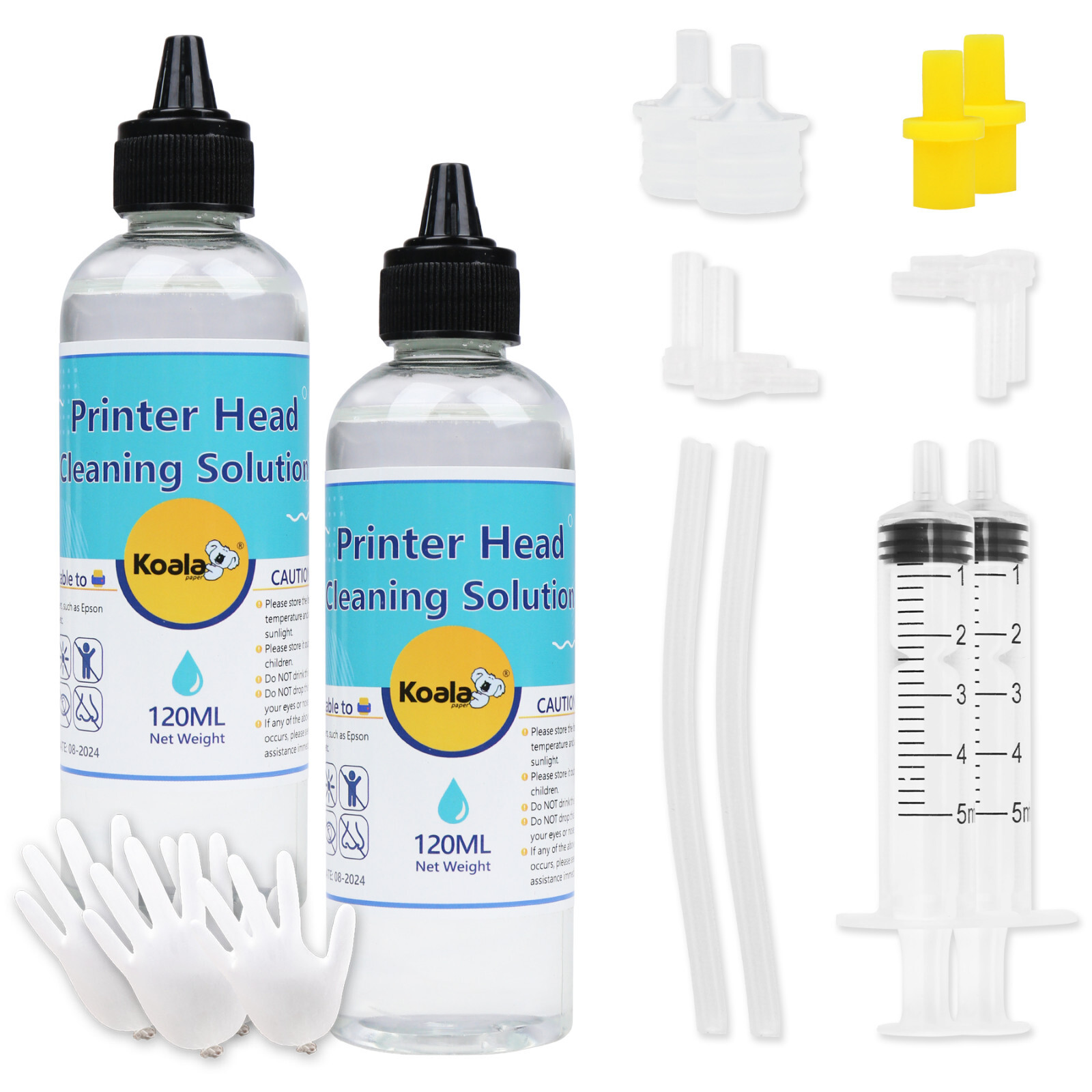 KOALA Epson Printer Cleaning Kit 240ML Unlock Print Head Nozzle Cleaner Solution KOALA Epson Printer Cleaning Kit 240ML Unlock Print Head Nozzle Cleaner Solution