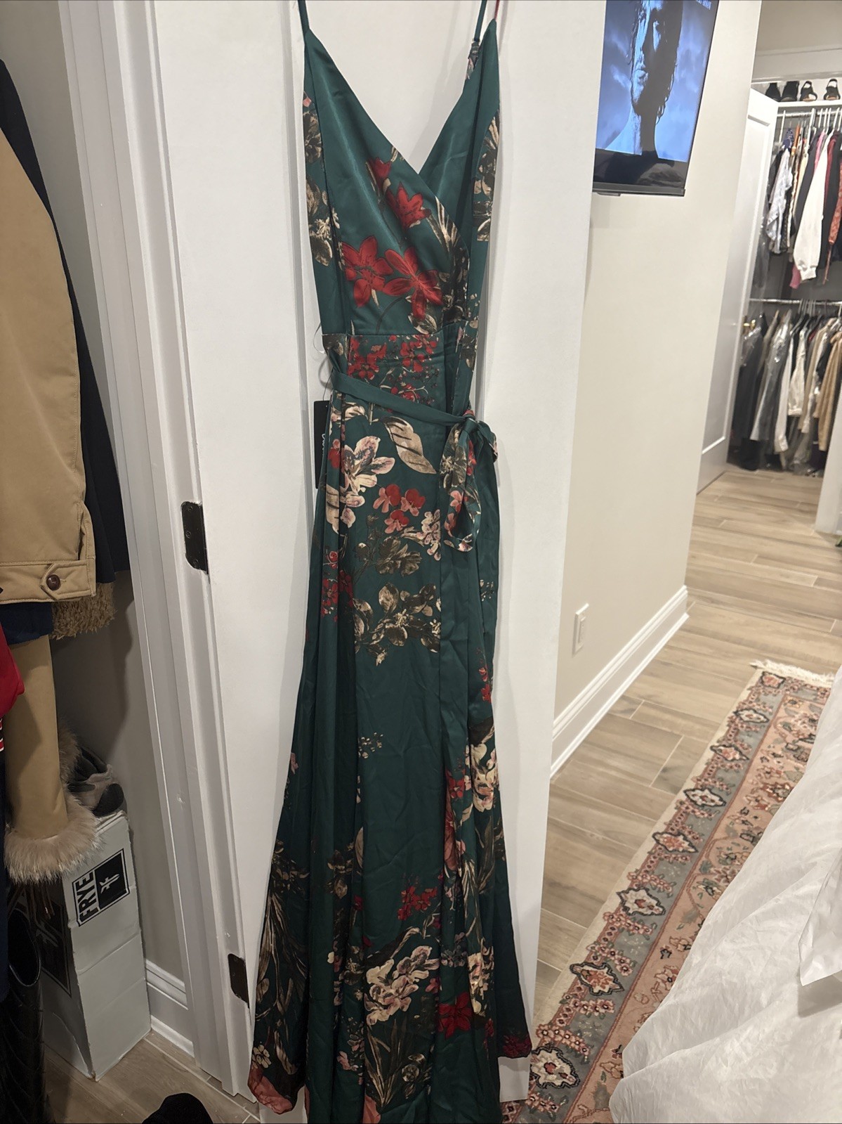 Lulus Women Still The One Emerald Green Maxi Floral Dress Size XS,M,L Lulus Women Still The One Emerald Green Maxi Floral Dress Size XS,M,L