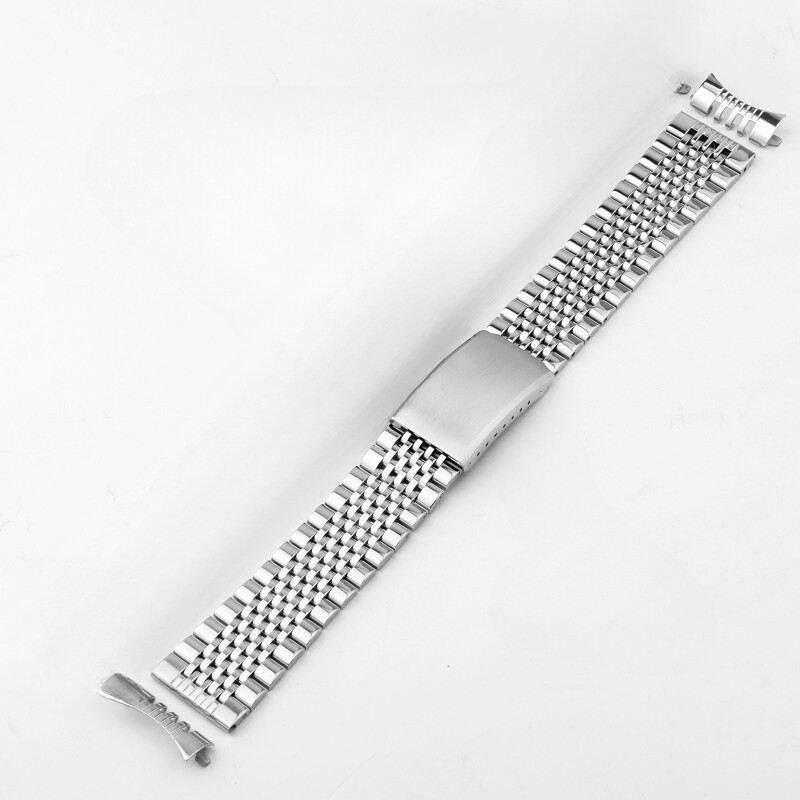 High Quality 9 Beads Stainless Steel Arc Watch Strap 18/20/22mm Metal Bracelet High Quality 9 Beads Stainless Steel Arc Watch Strap 18/20/22mm Metal Bracelet