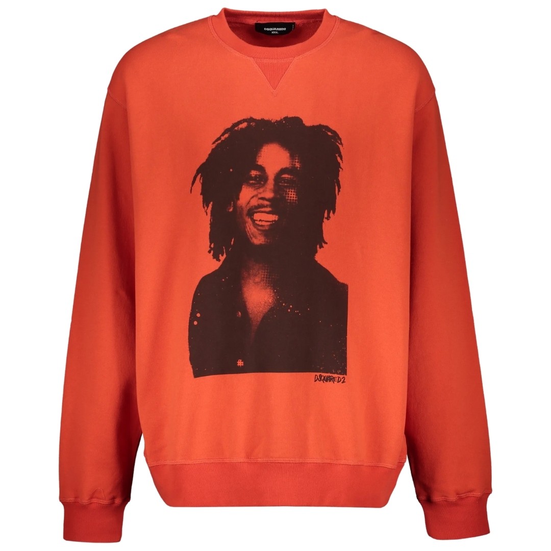 Dsquared2 Bob Marley Cool Fit Orange Sweatshirt