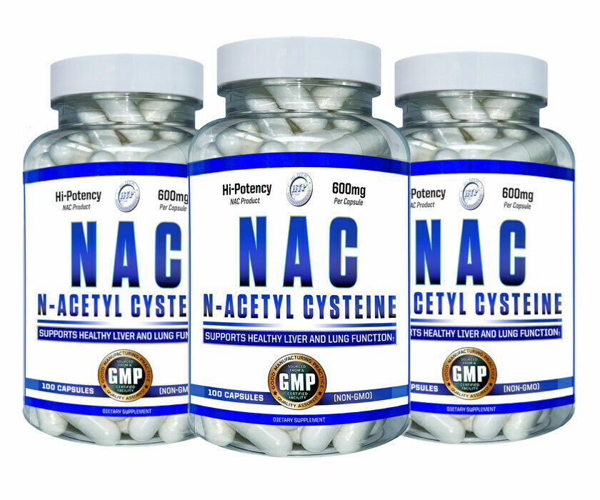 3X Bottles N-ACETYL-L-CYSTEINE 600 mg 300 Capsules NAC Hi Tech nonGMO USA 🇺🇸 3X Bottles N-ACETYL-L-CYSTEINE 600 mg 300 Capsules NAC Hi Tech nonGMO USA 🇺🇸