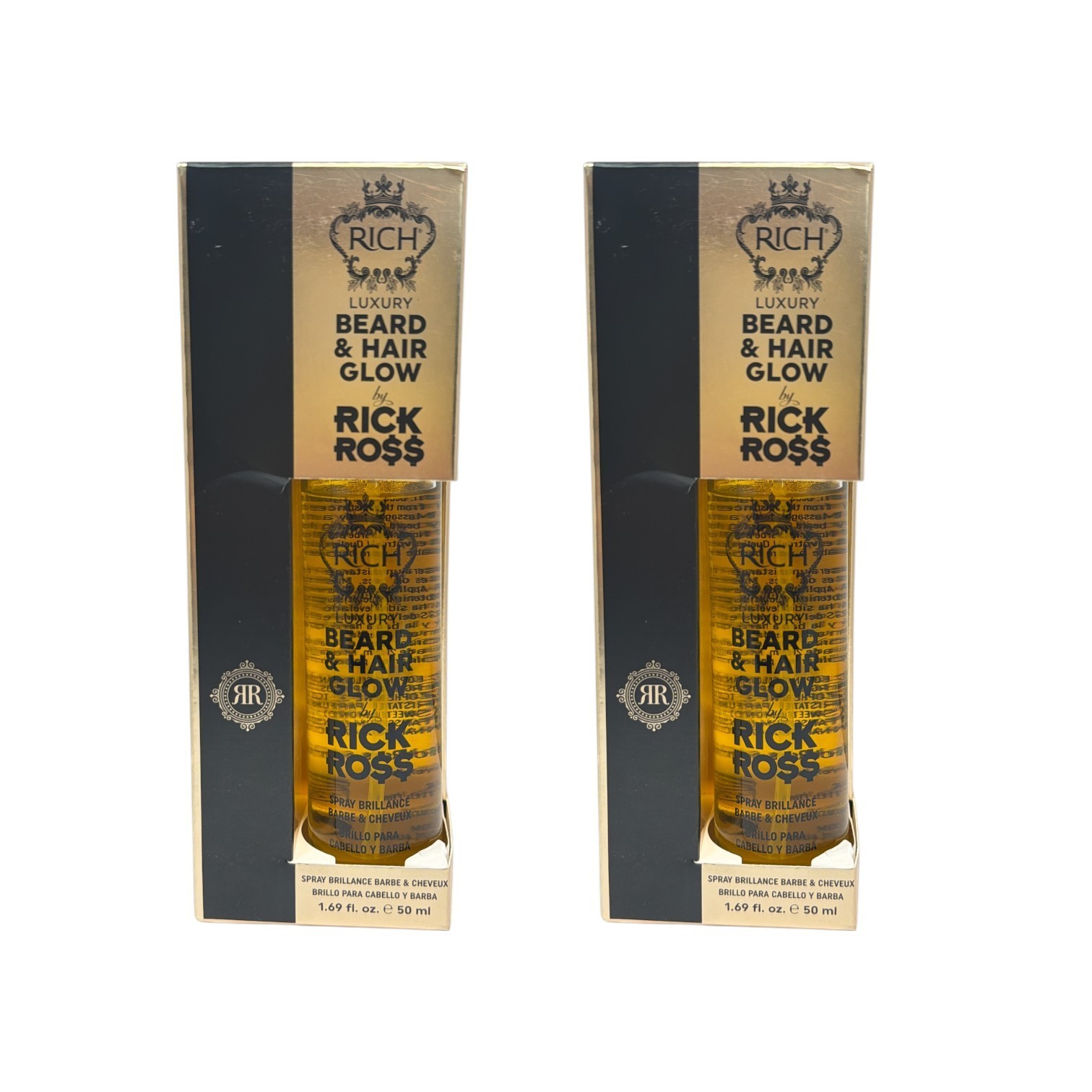 *RICH By Rick Ross Luxury Beard & Hair Glow 1.69fl.oz./50ml New In Box *RICH By Rick Ross Luxury Beard & Hair Glow 1.69fl.oz./50ml New In Box