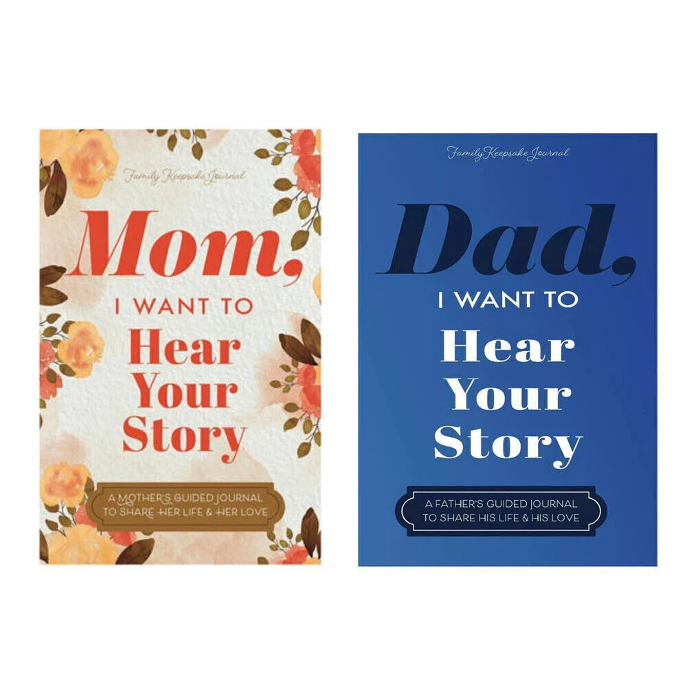 Dad I want to hear your story + Mom I want to hear your 2 book set USA  Stock