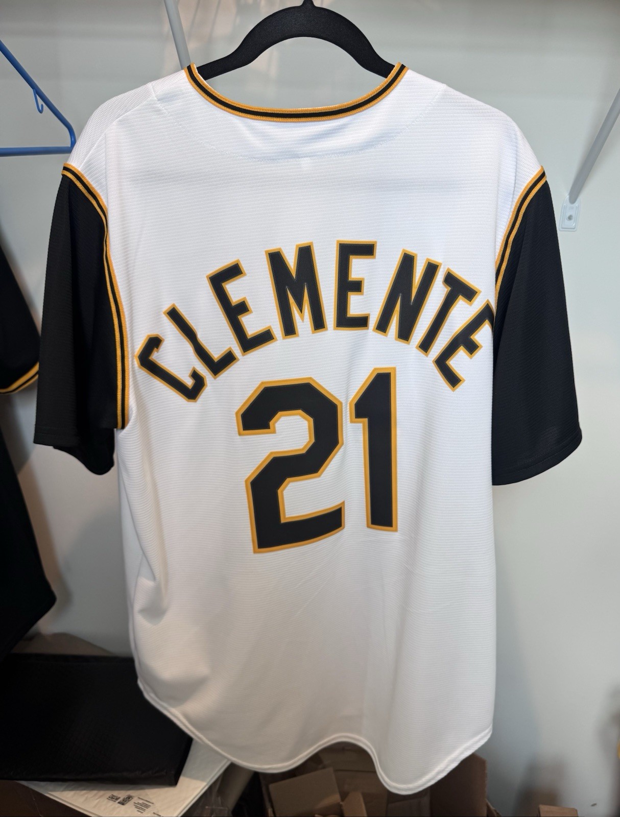 ROBERTO CLEMENTE Authentic Nike Pittsburgh Pirates Jersey L Large 1960 Style