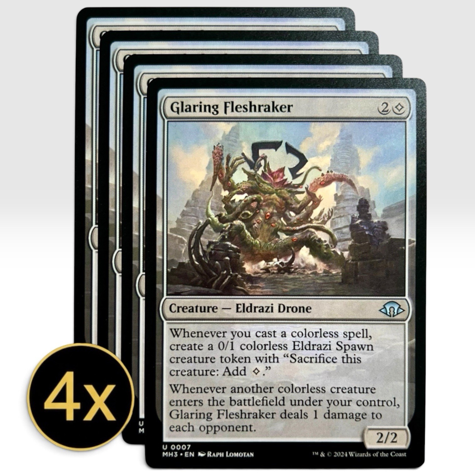 4x Glaring Fleshraker MH3 MTG Playset NM #7 4x Glaring Fleshraker MH3 MTG Playset NM #7