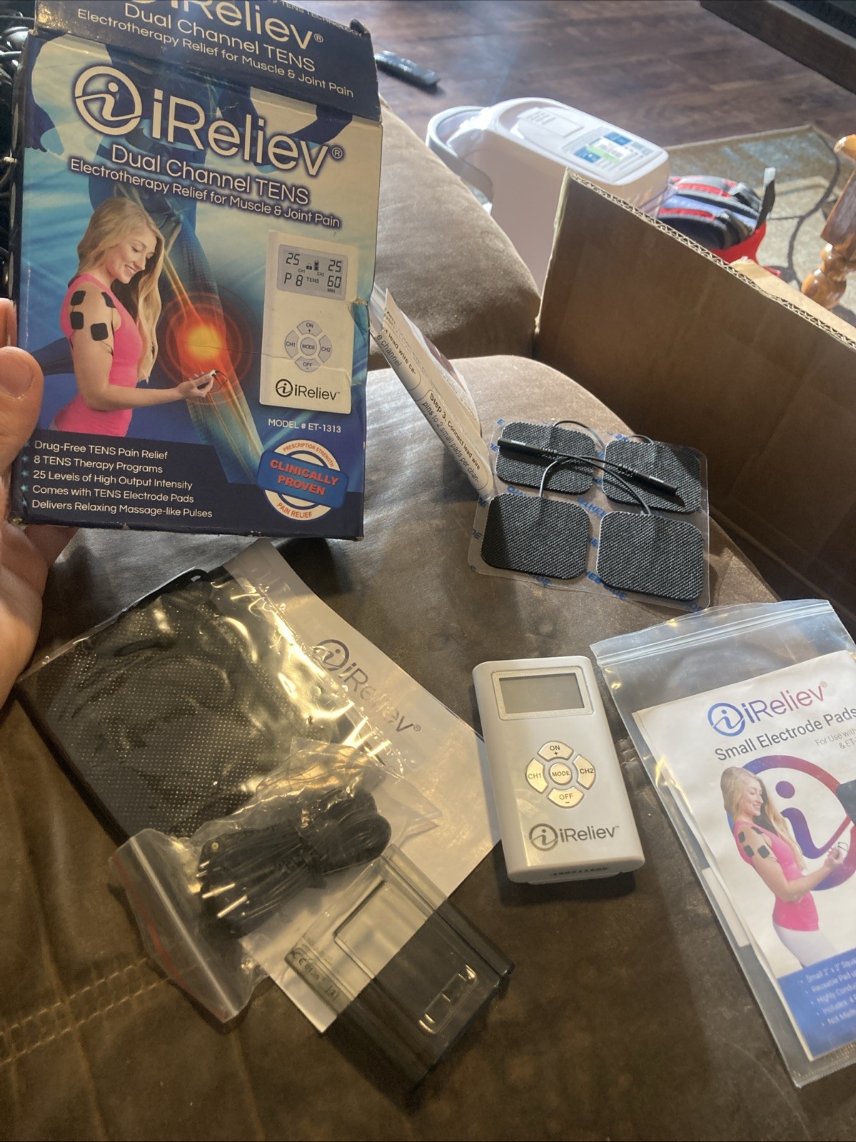 iReliev ET-1313 Pain Relief TENS System, Dual Channel Electrotherapy Device iReliev ET-1313 Pain Relief TENS System, Dual Channel Electrotherapy Device