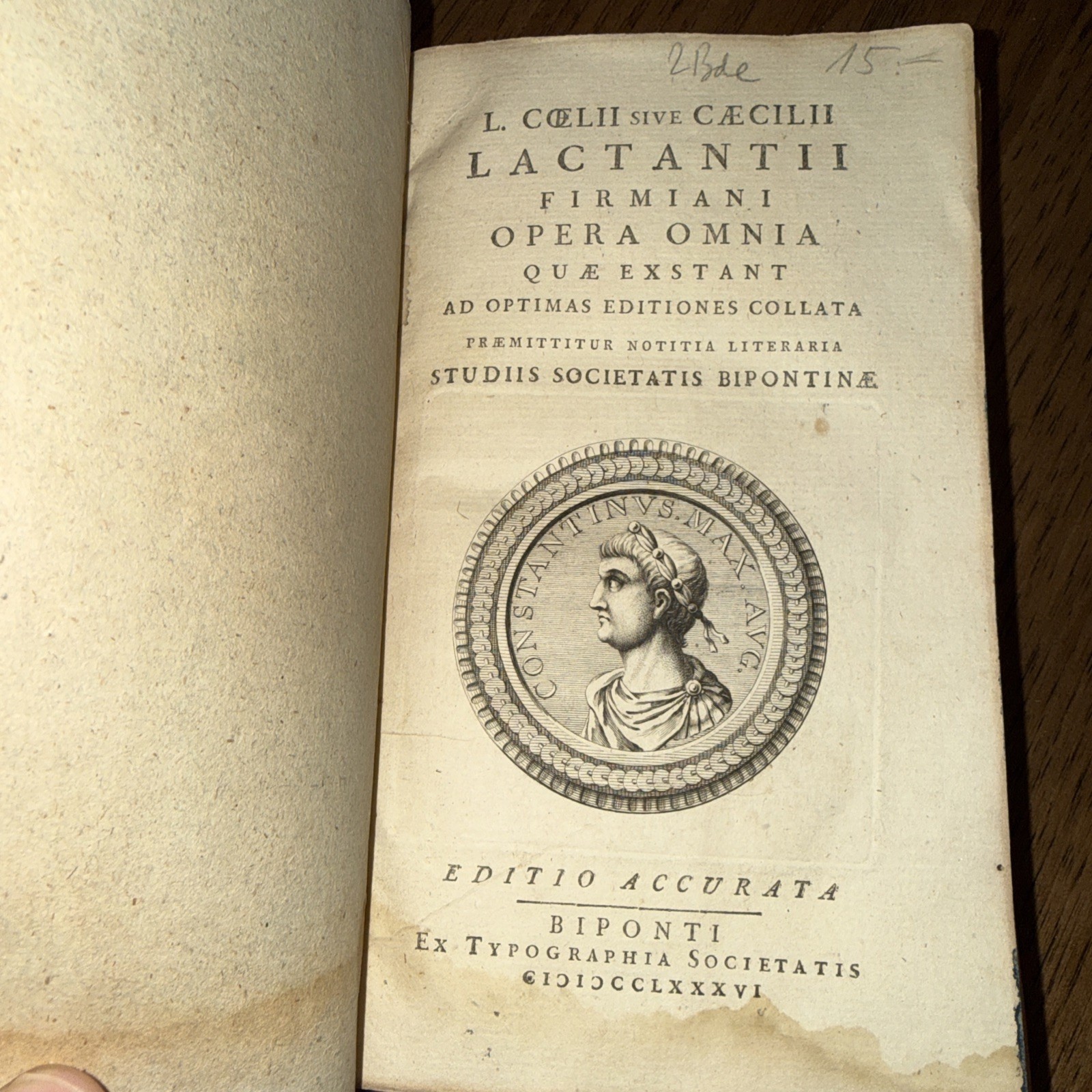 Lucius Caecilius Opera Omnia Quae Exstant 1786